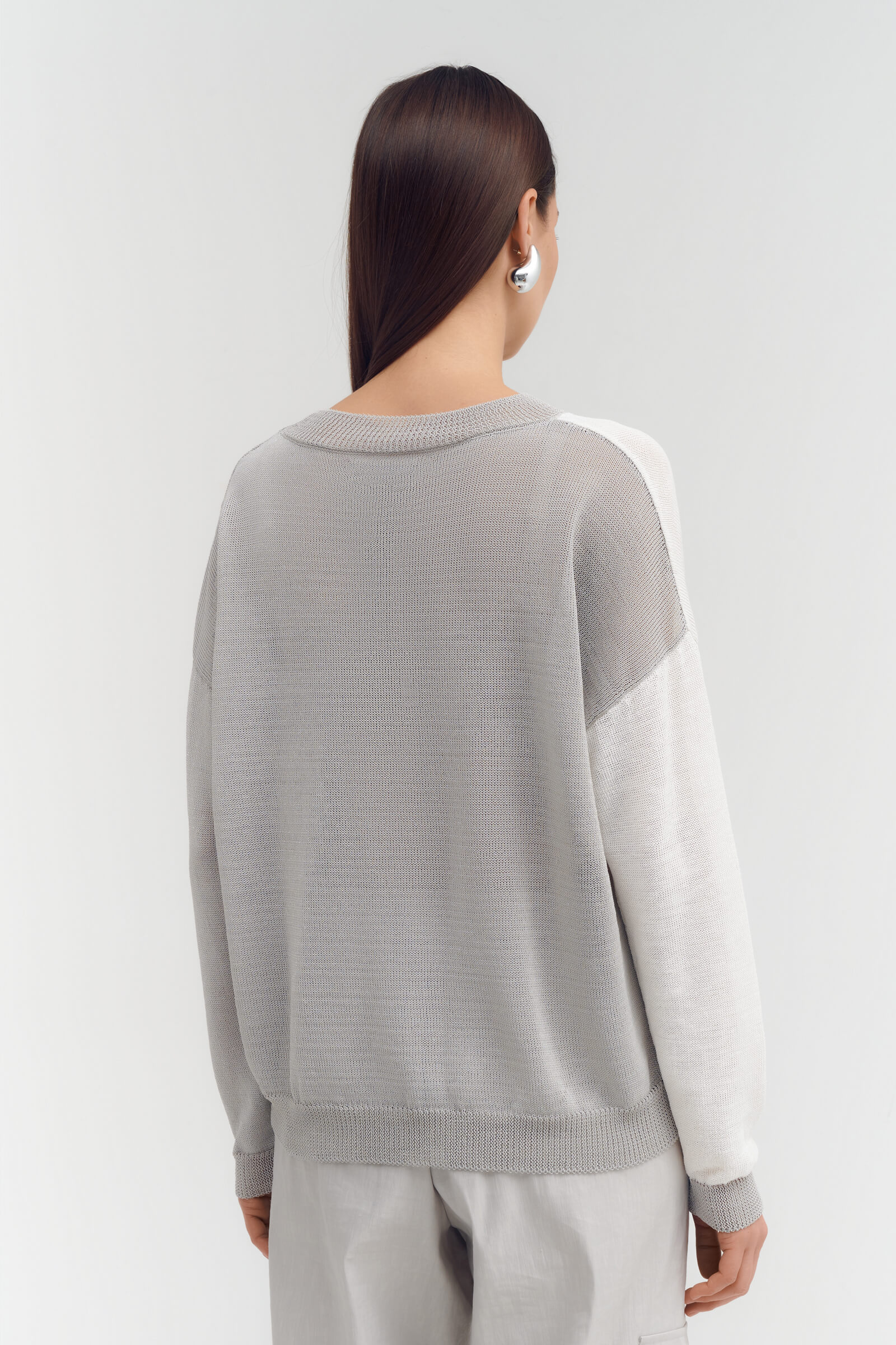 Джемпер с комбинированной расцветкой Бренд Sarah Pacini