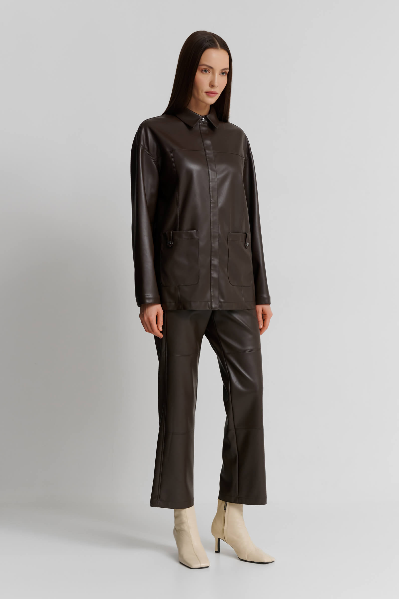 Рубашка из экокожи Бренд Max Mara