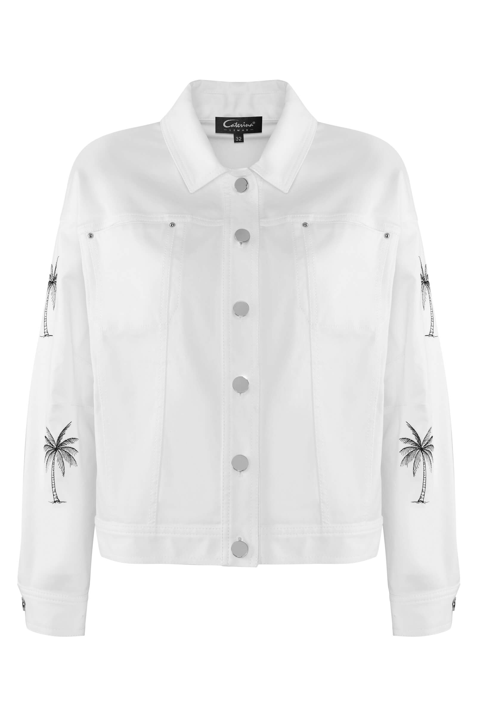 Куртка из денима с контрастной строчкой Бренд Caterina Leman