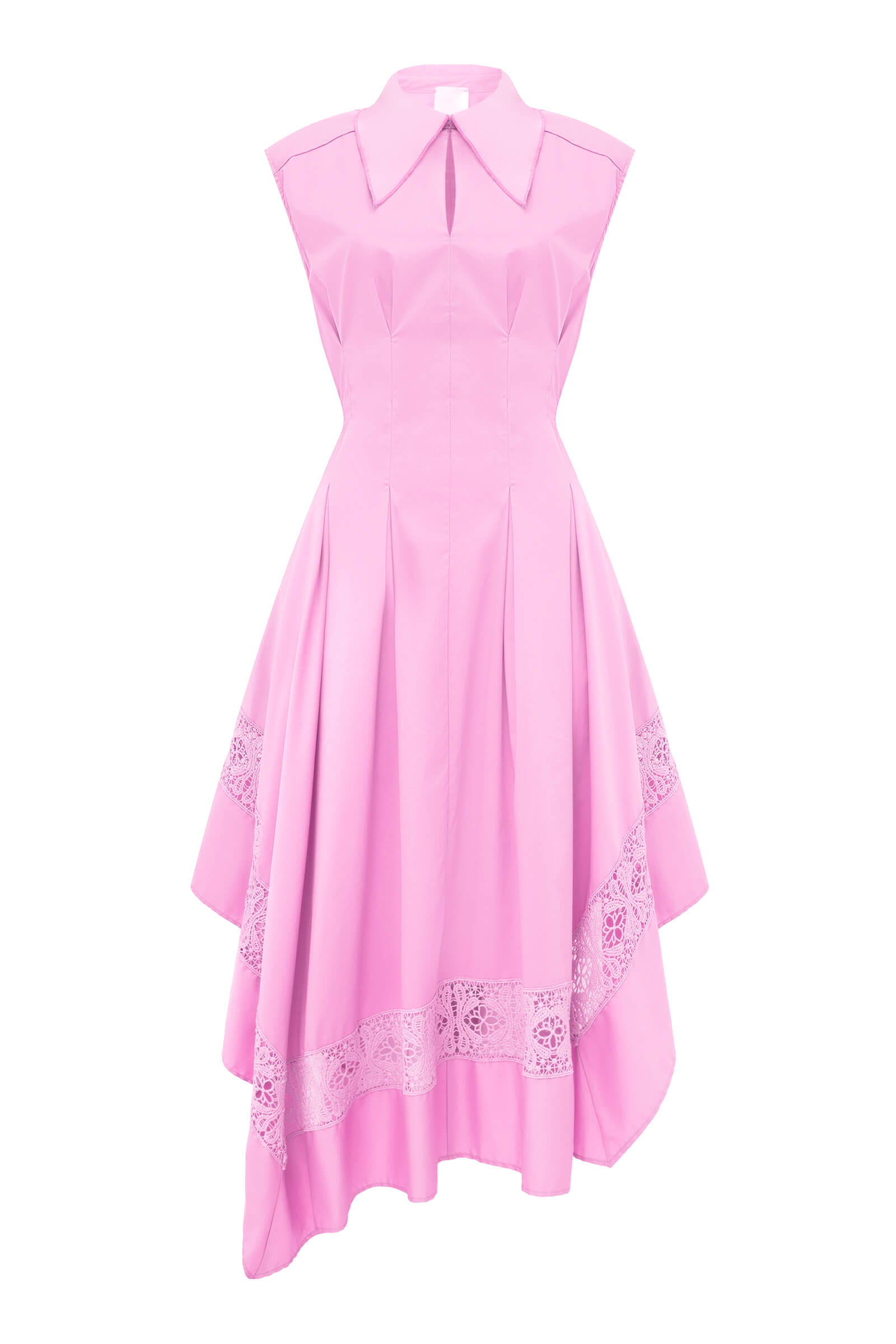 Хлопковое платье с асимметричным подолом Бренд Milva Mi