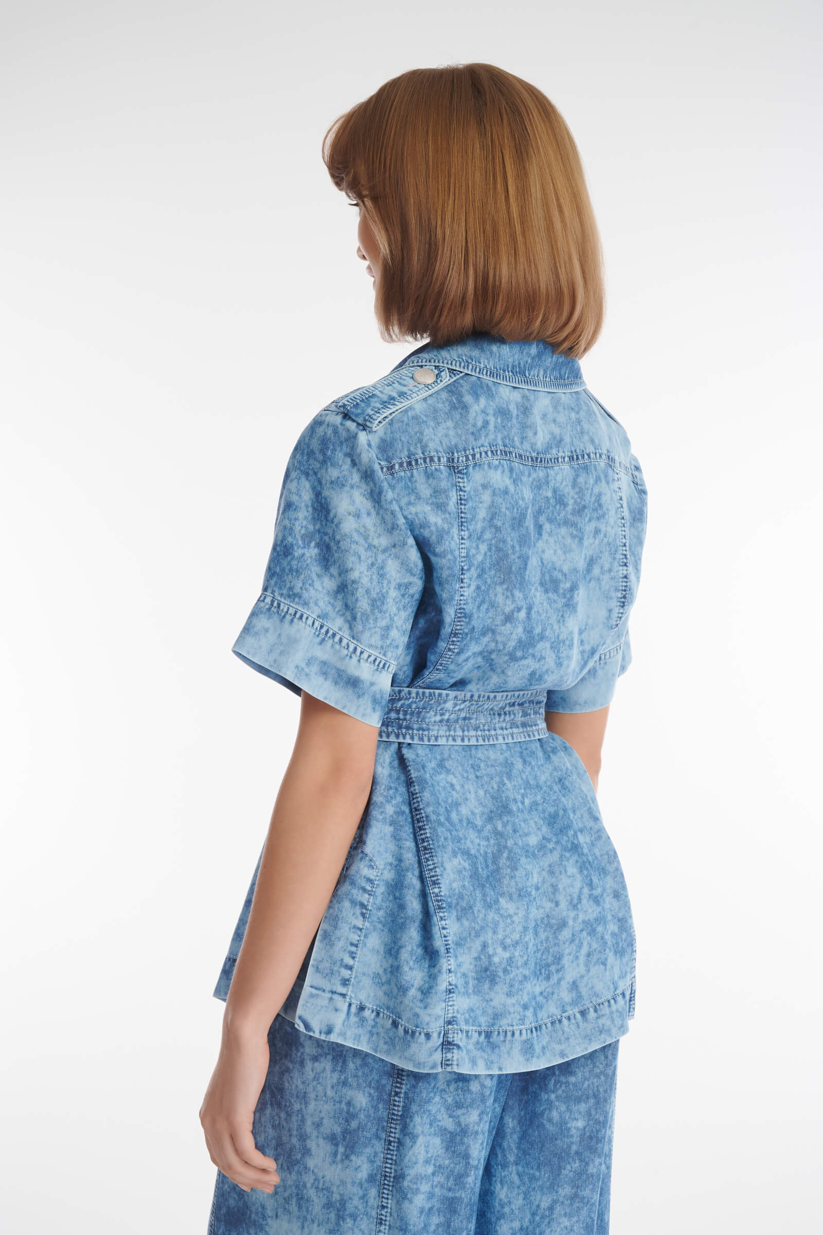 Рубашка сафари с принтом тай-дай Бренд Caterina Leman