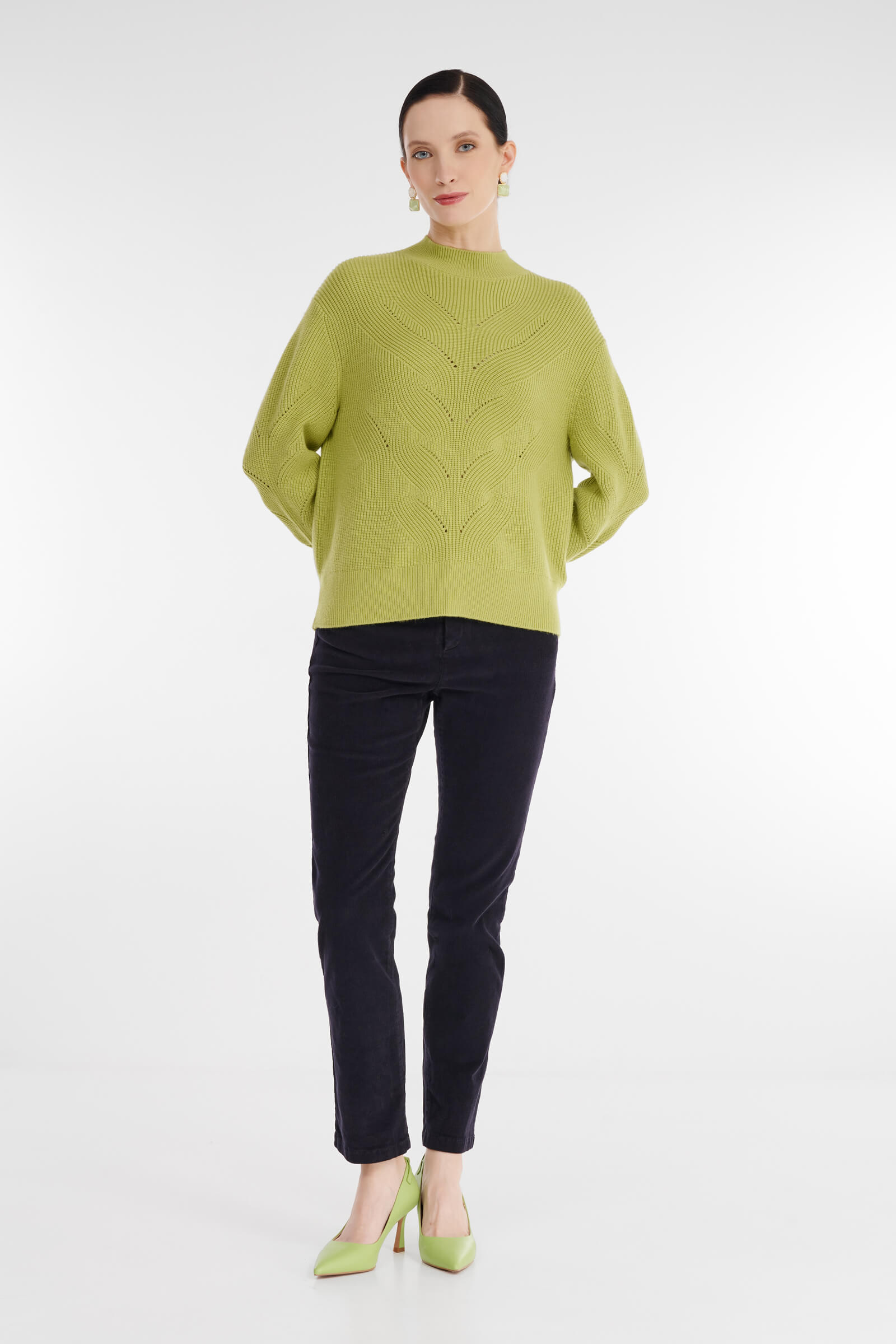 Джемпер с воротником-стойкой Бренд Diana Gallesi