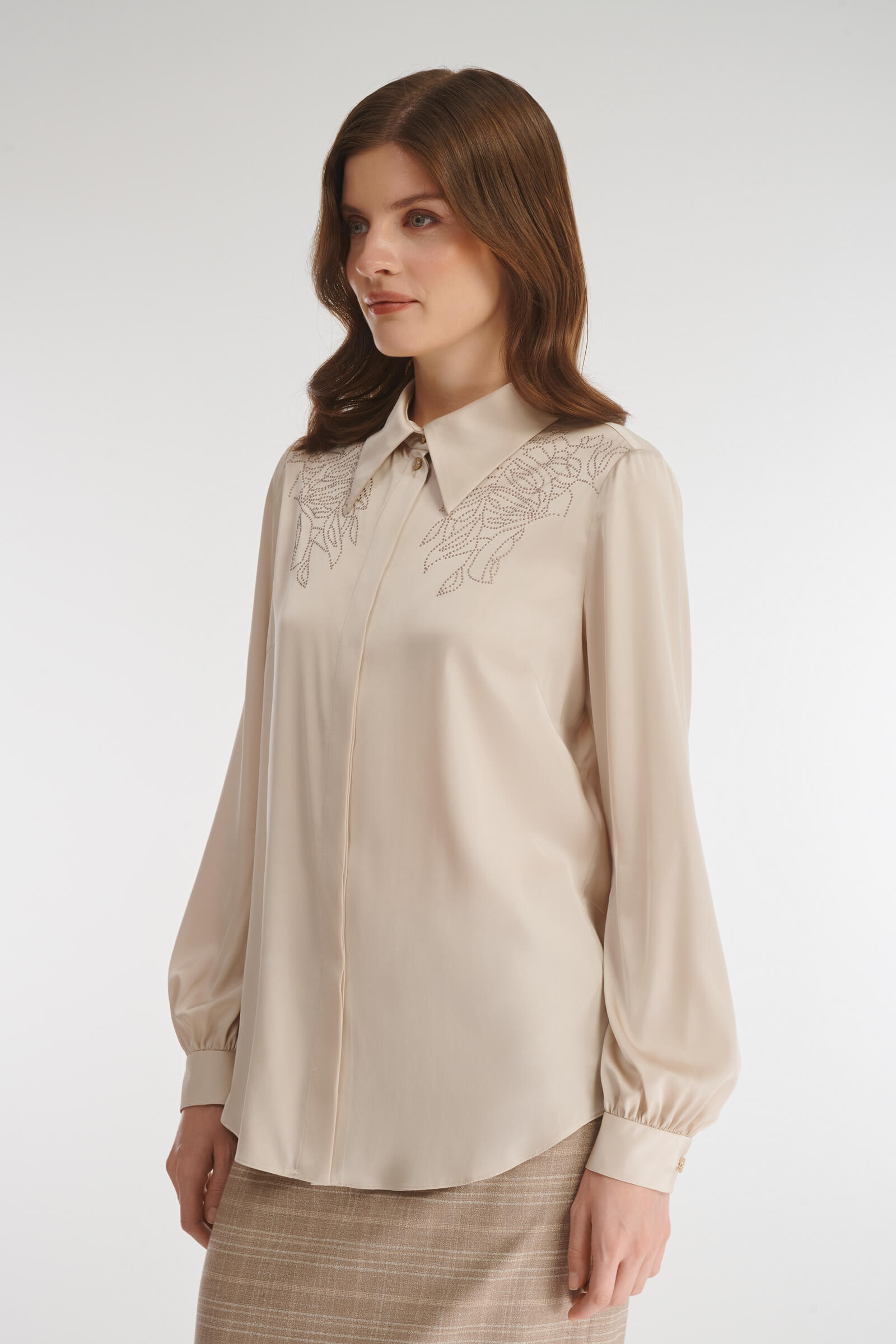 Рубашка со стразами Бренд Caterina Leman