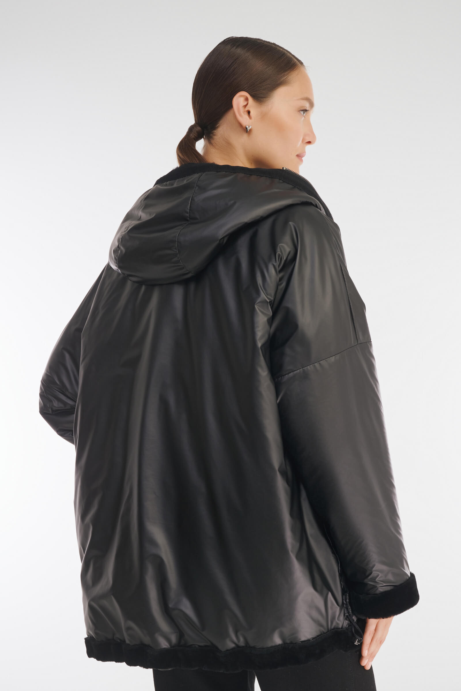 Комбинированная двусторонняя дубленка Бренд Caterina Leman