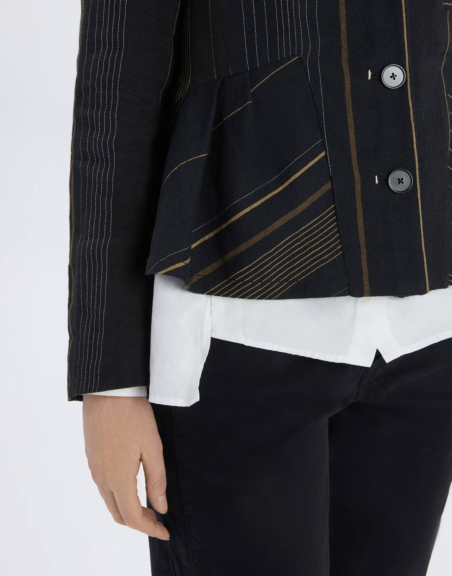 Жакет из льна и шерсти Бренд High