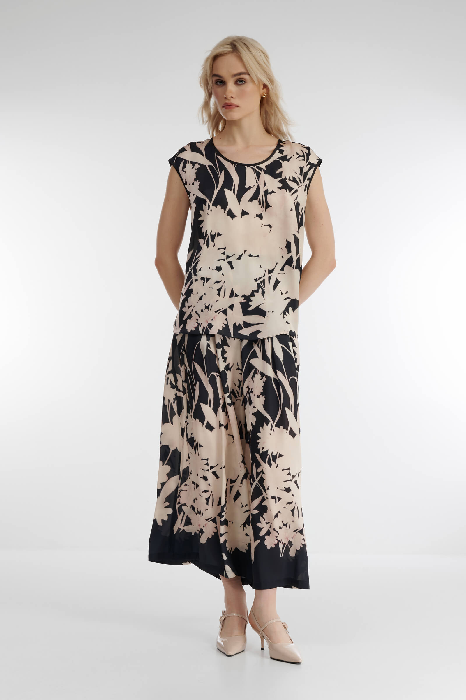 Топ с принтом Бренд Caterina Leman