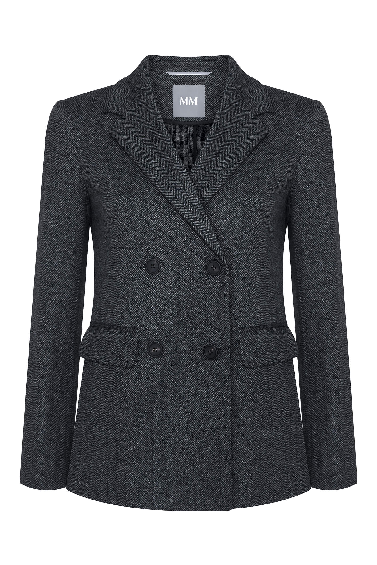 Двубортный пиджак из смесовой вискозы Бренд MM
