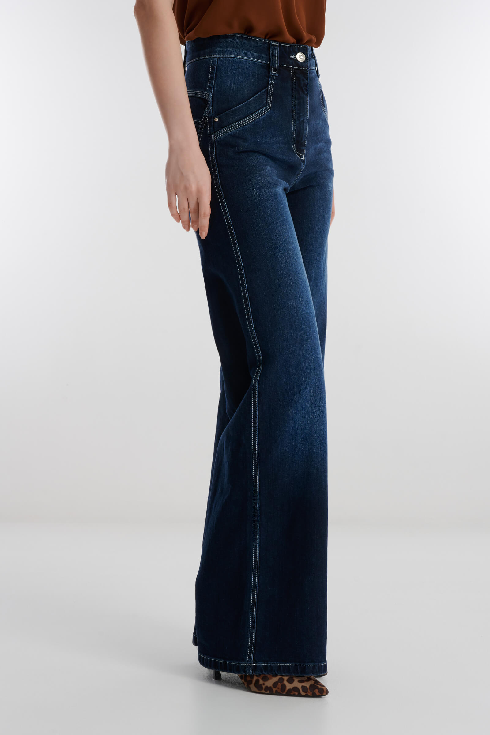 Джинсы с высокой посадкой Бренд Caterina Leman