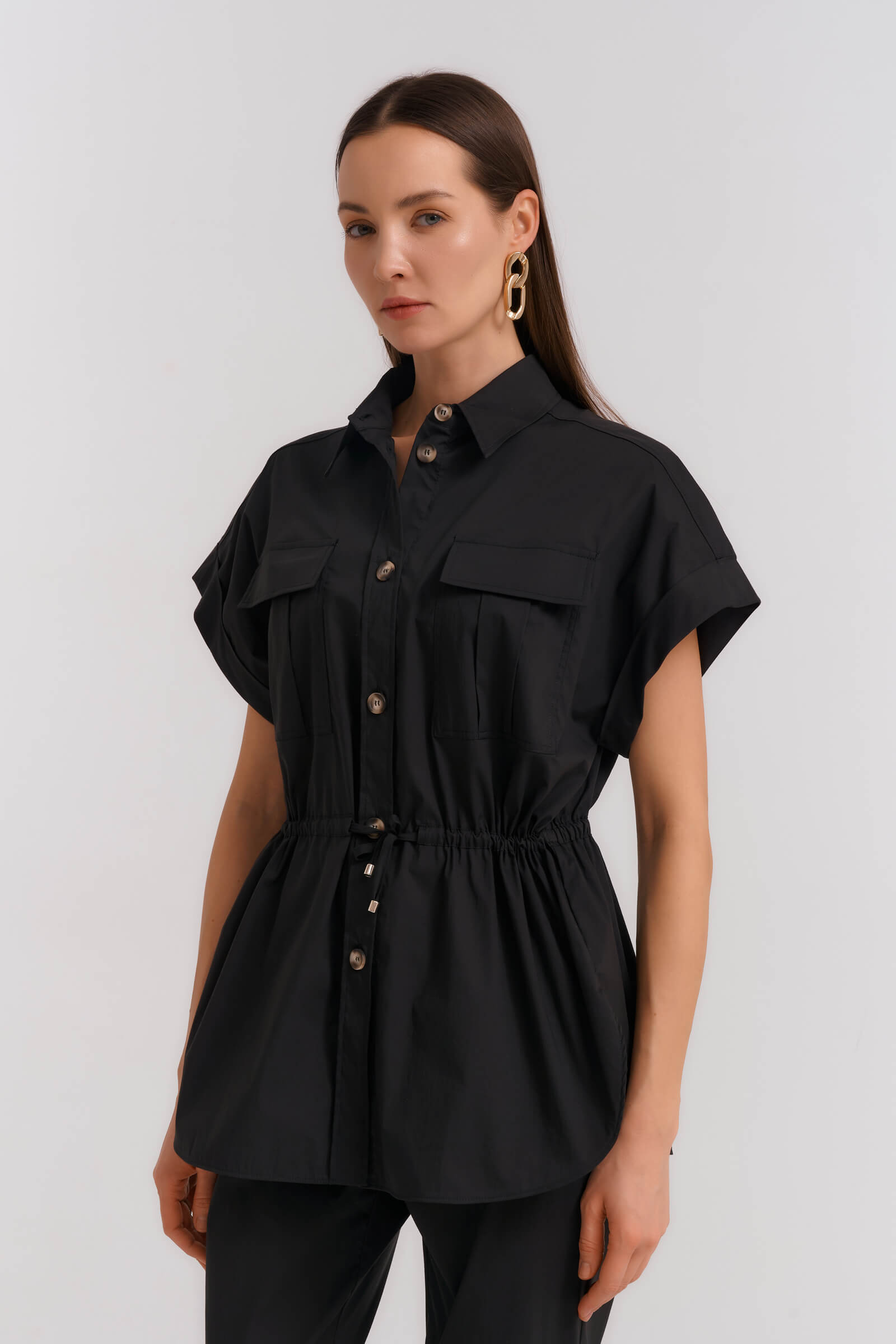 Рубашка без рукавов с кулиской Бренд Diana Gallesi