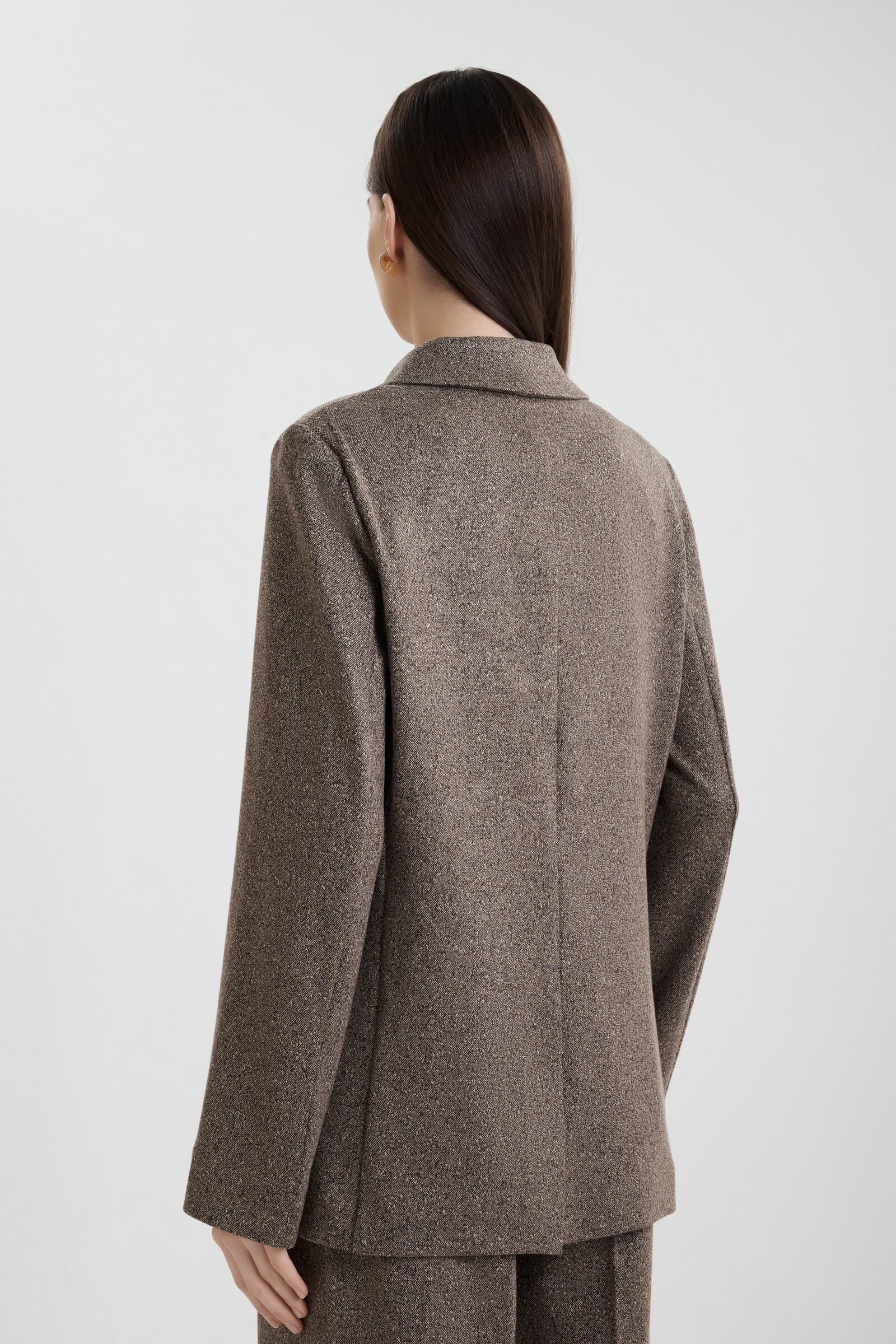 Двубортный пиджак из смесовой вискозы Бренд MM