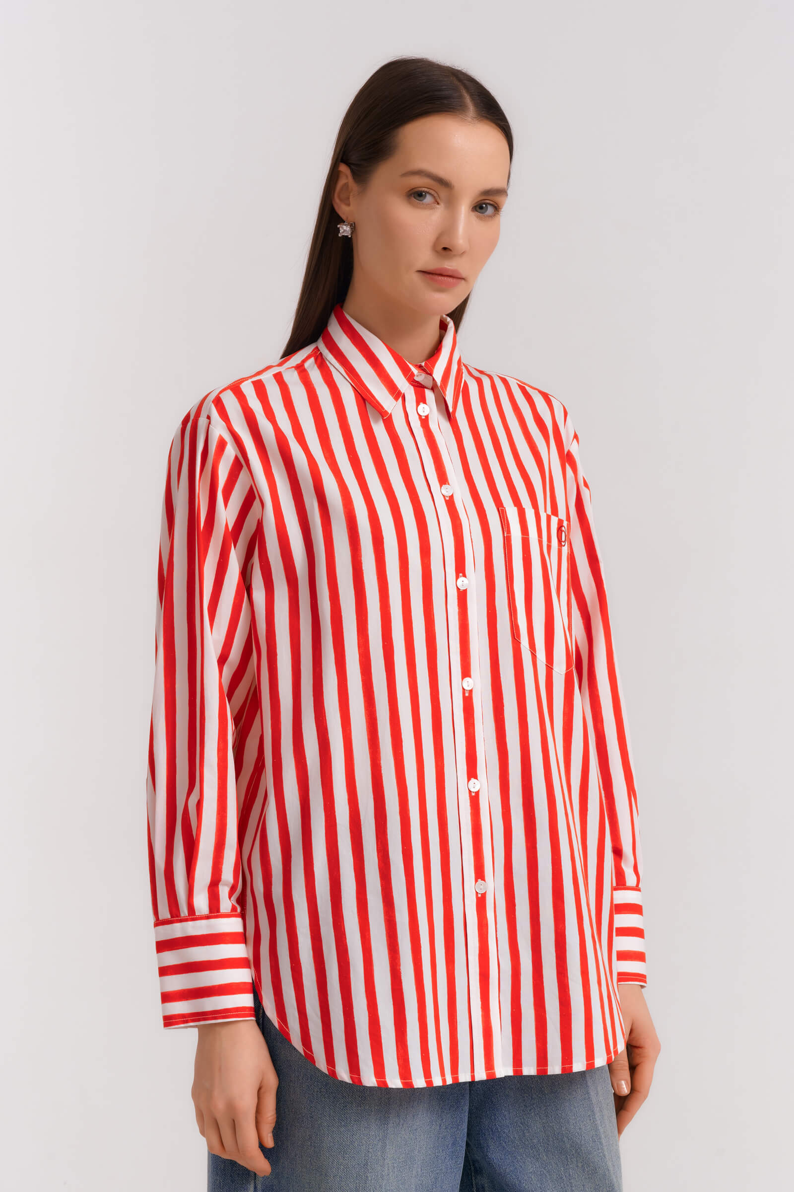 Рубашка в полоску Бренд Diana Gallesi