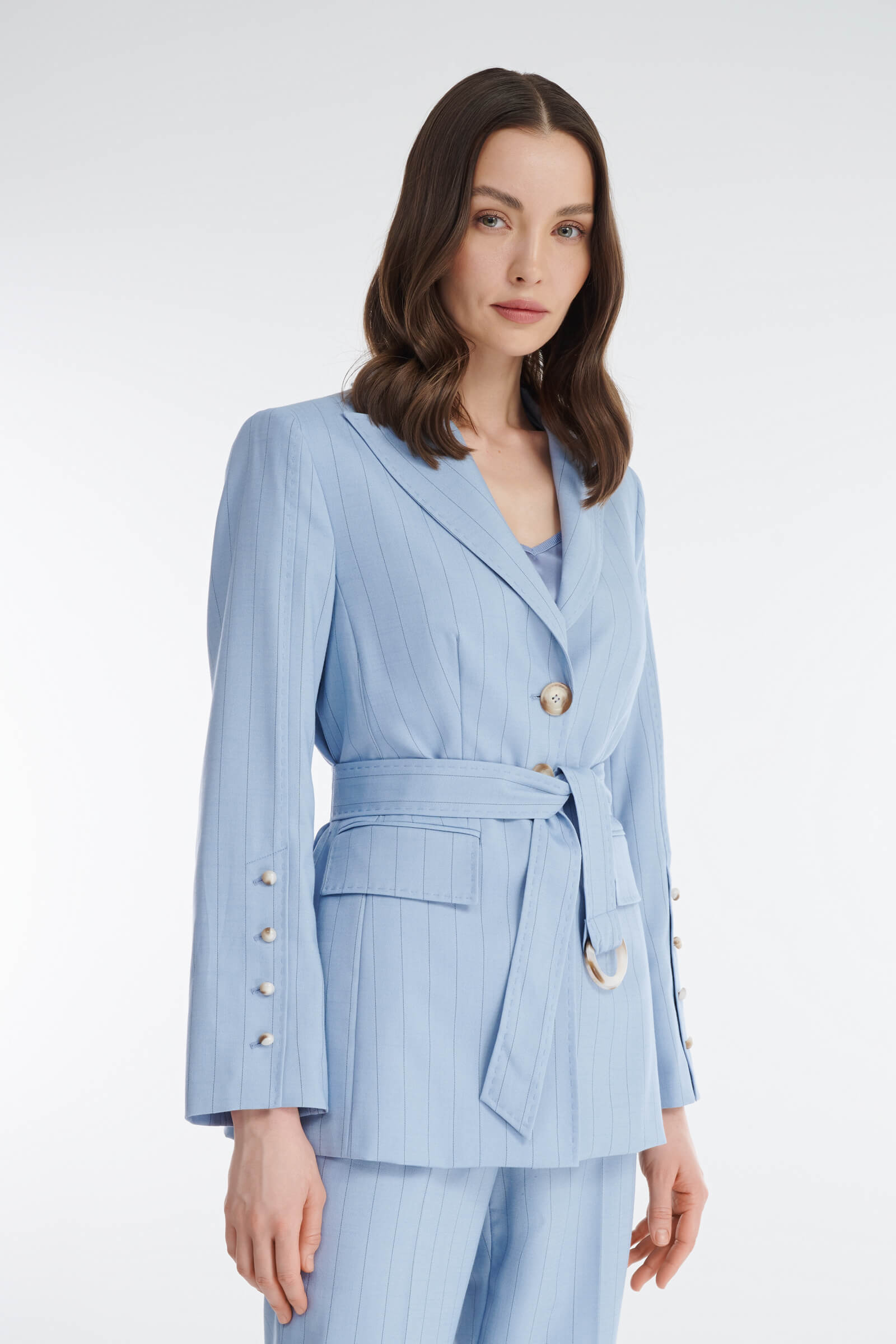 Пиджак в тонкую полоску Бренд Caterina Leman