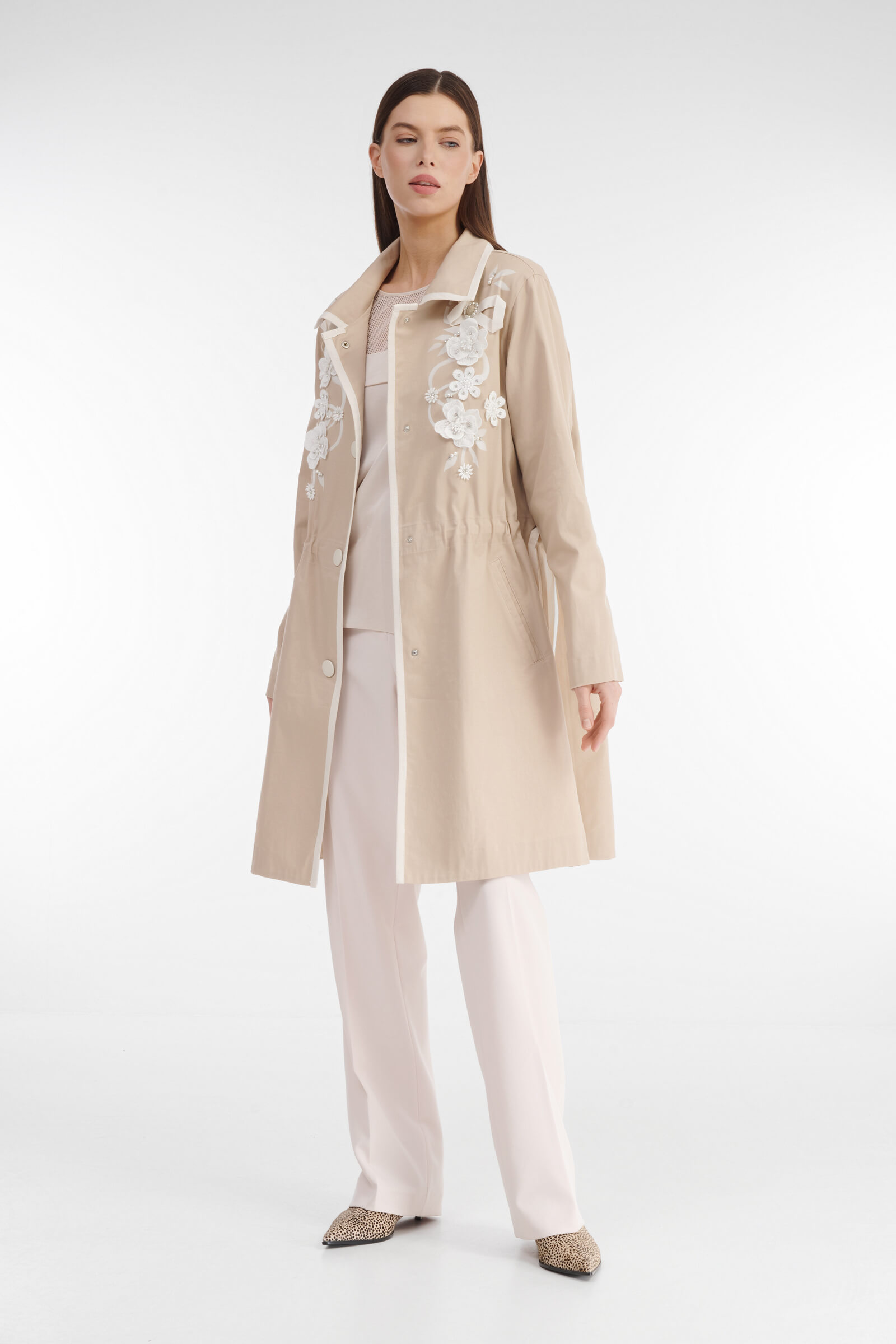 Плащ с декором Бренд Caterina Leman