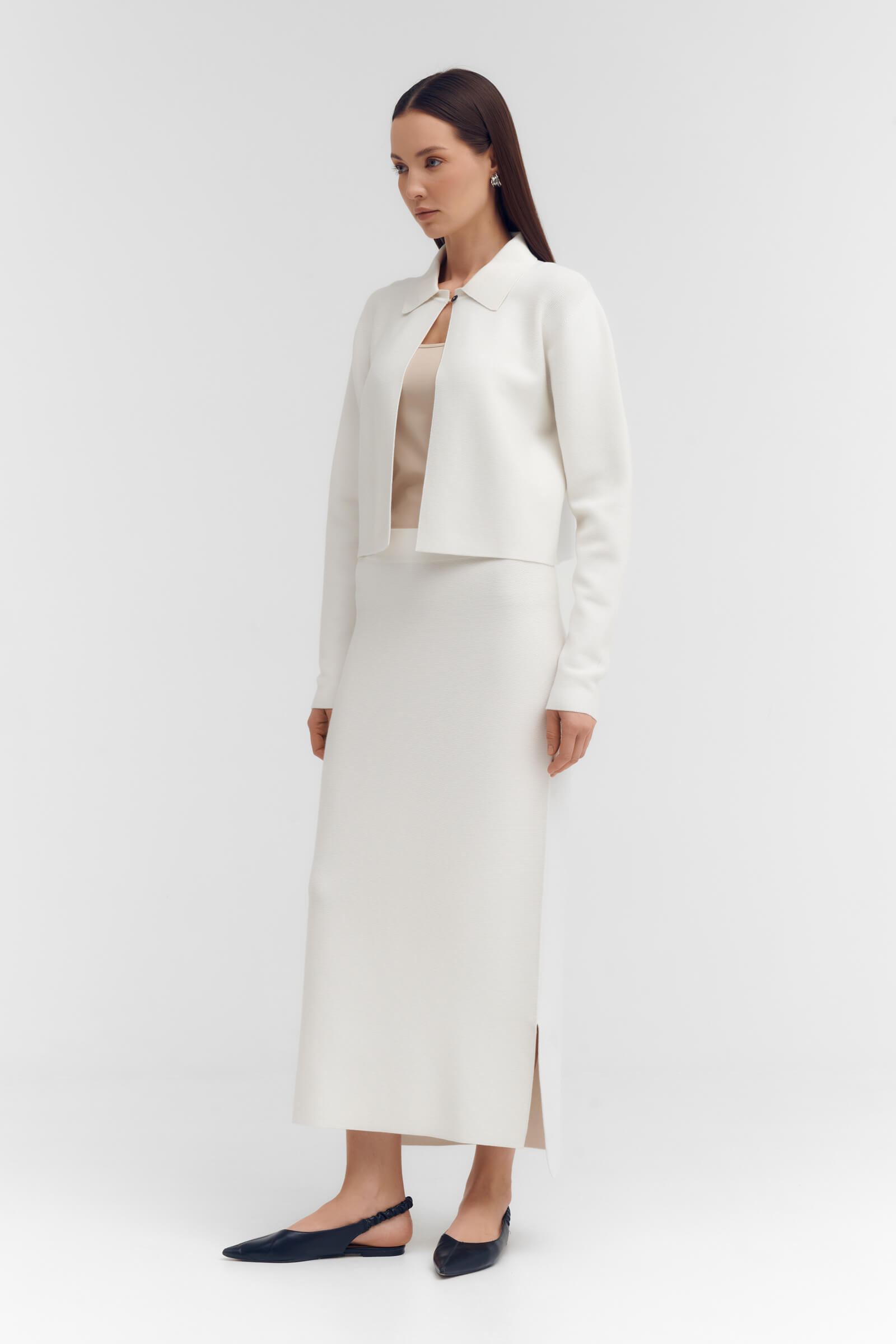 Укороченный жакет на пуговице Бренд Sarah Pacini