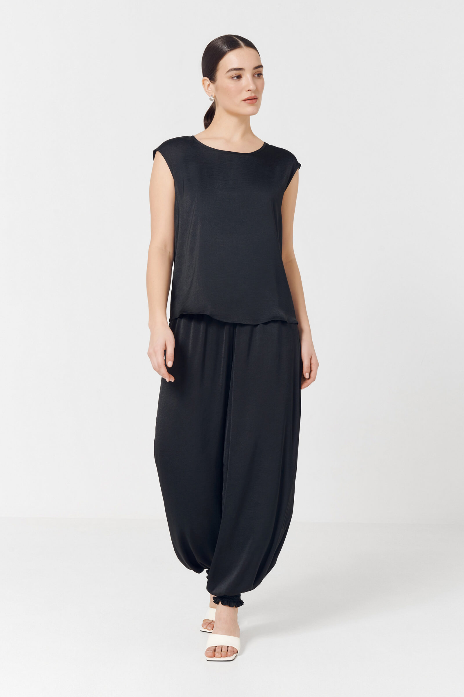 Брюки-алладины из из поливискозы Бренд Caterina Leman