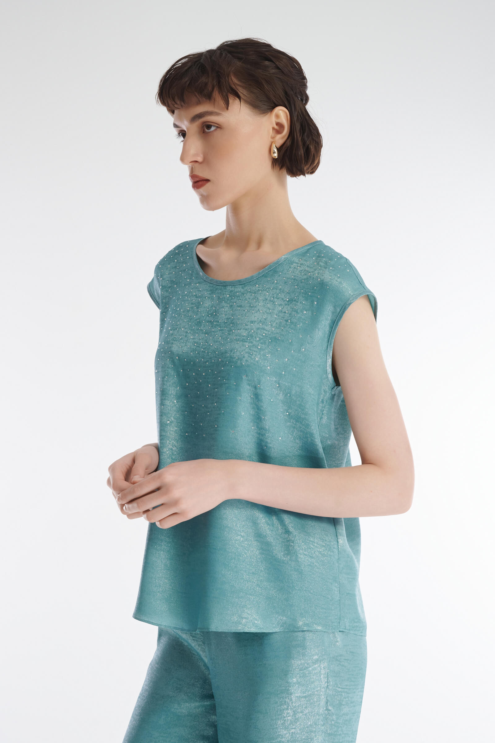 Топ со стразами Бренд Caterina Leman