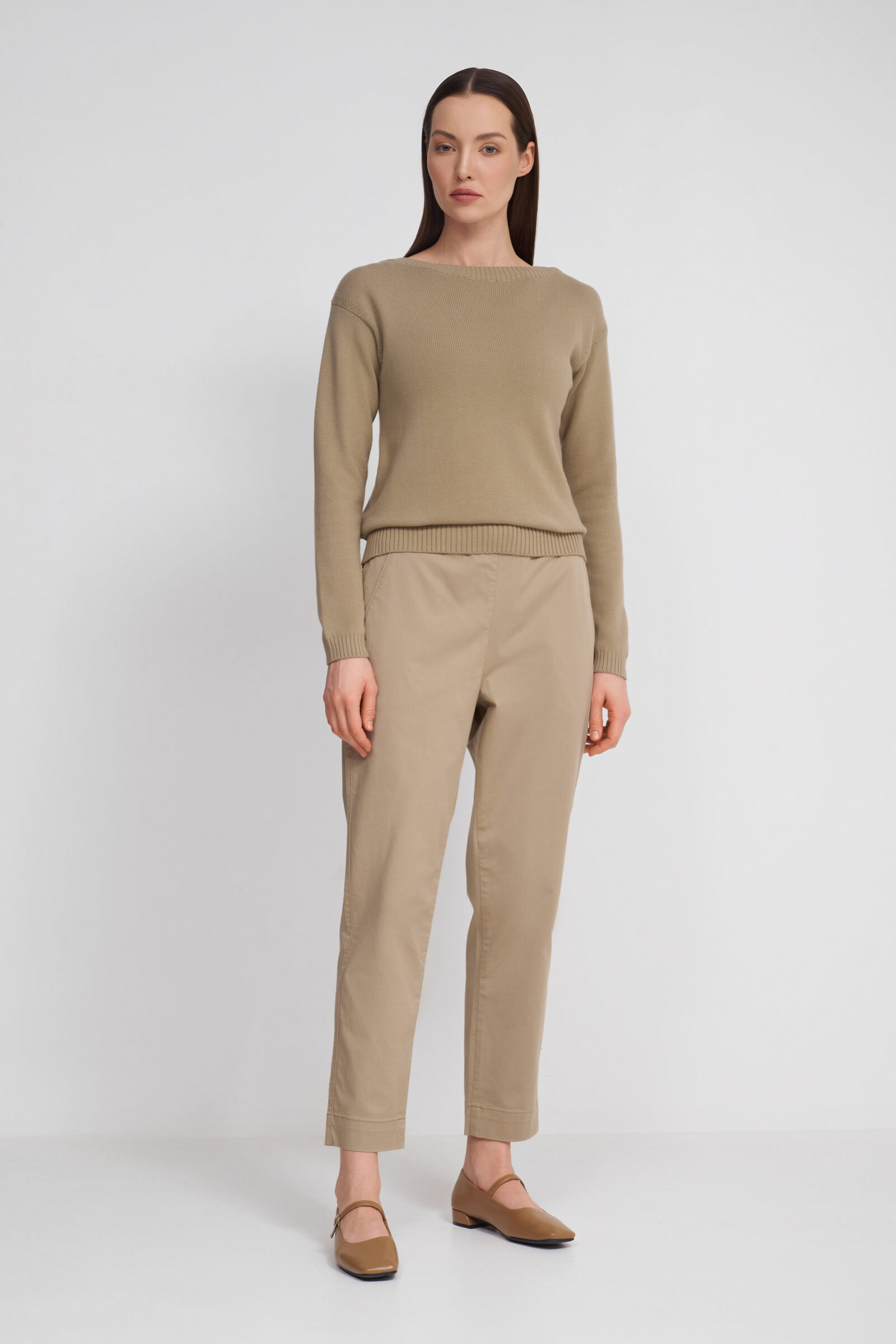 Хлопковые брюки на завязках Бренд MM