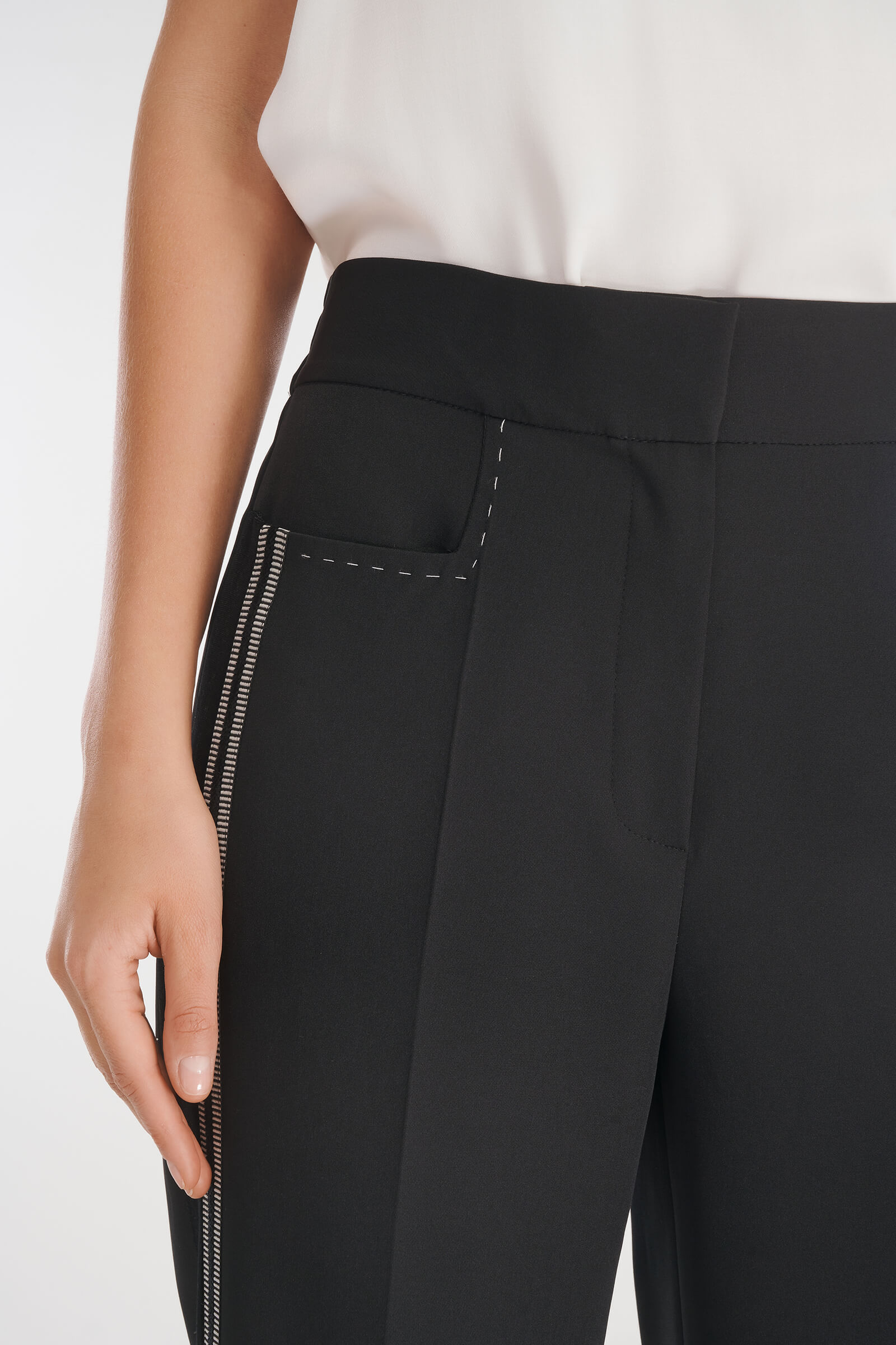 Брюки с бархатными лампасами Бренд Caterina Leman