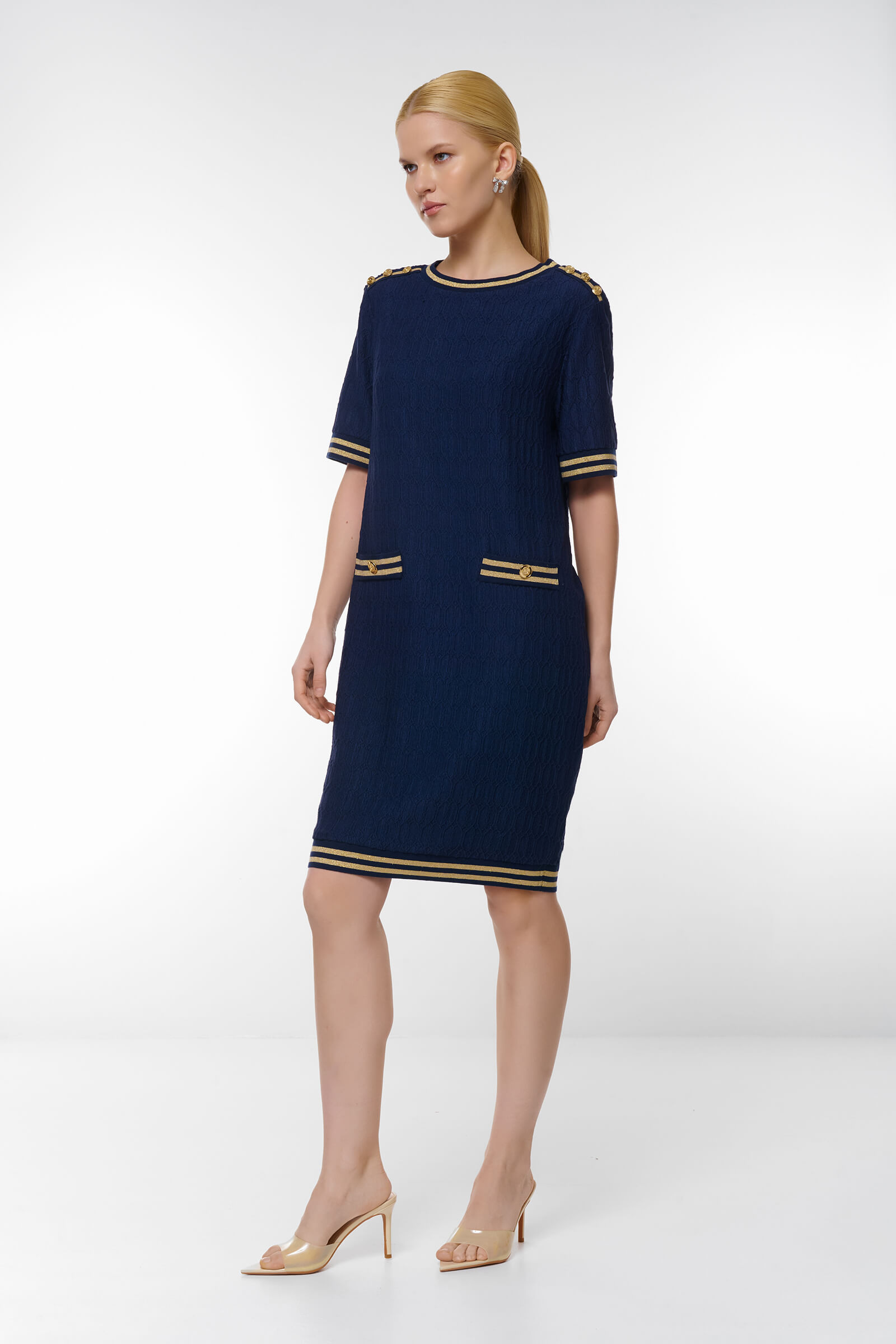 Платье с фактурным узором Бренд Caterina Leman