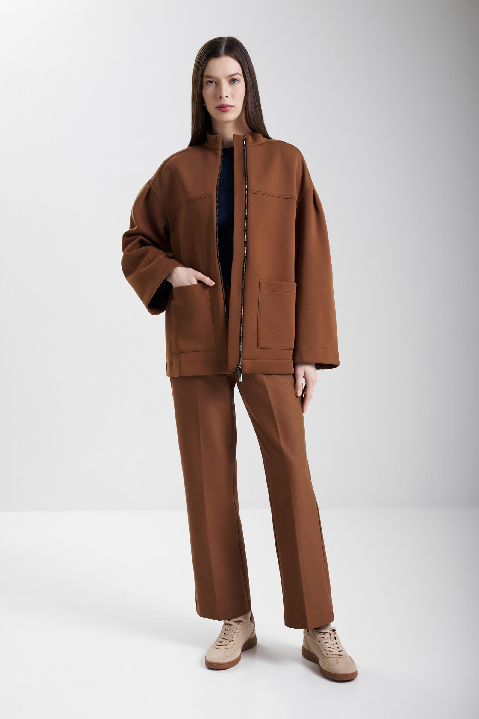 Хлопковая толстовка с накладными карманами Бренд MM