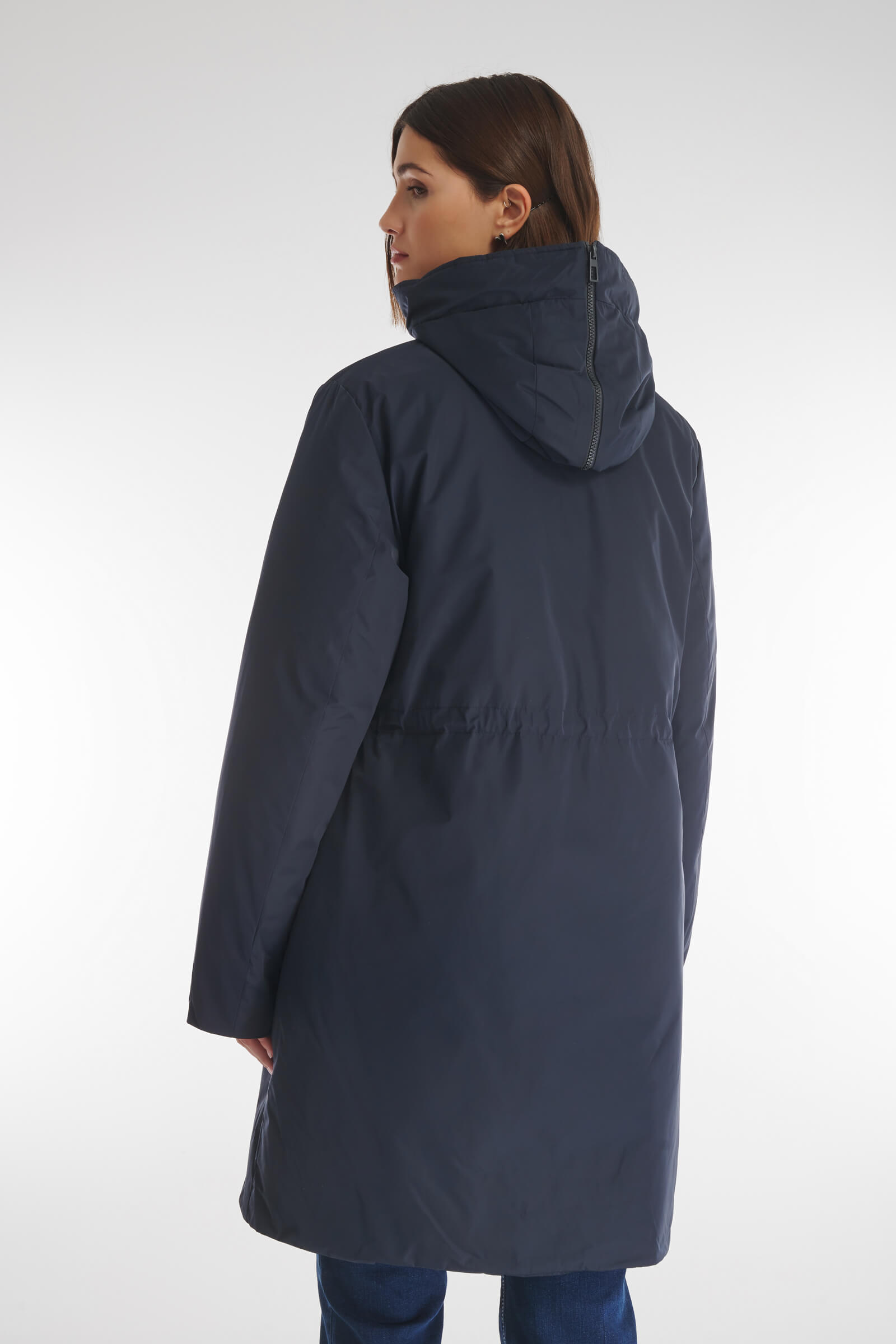 Пуховое пальто с капюшоном-трансформером Бренд Caterina Leman