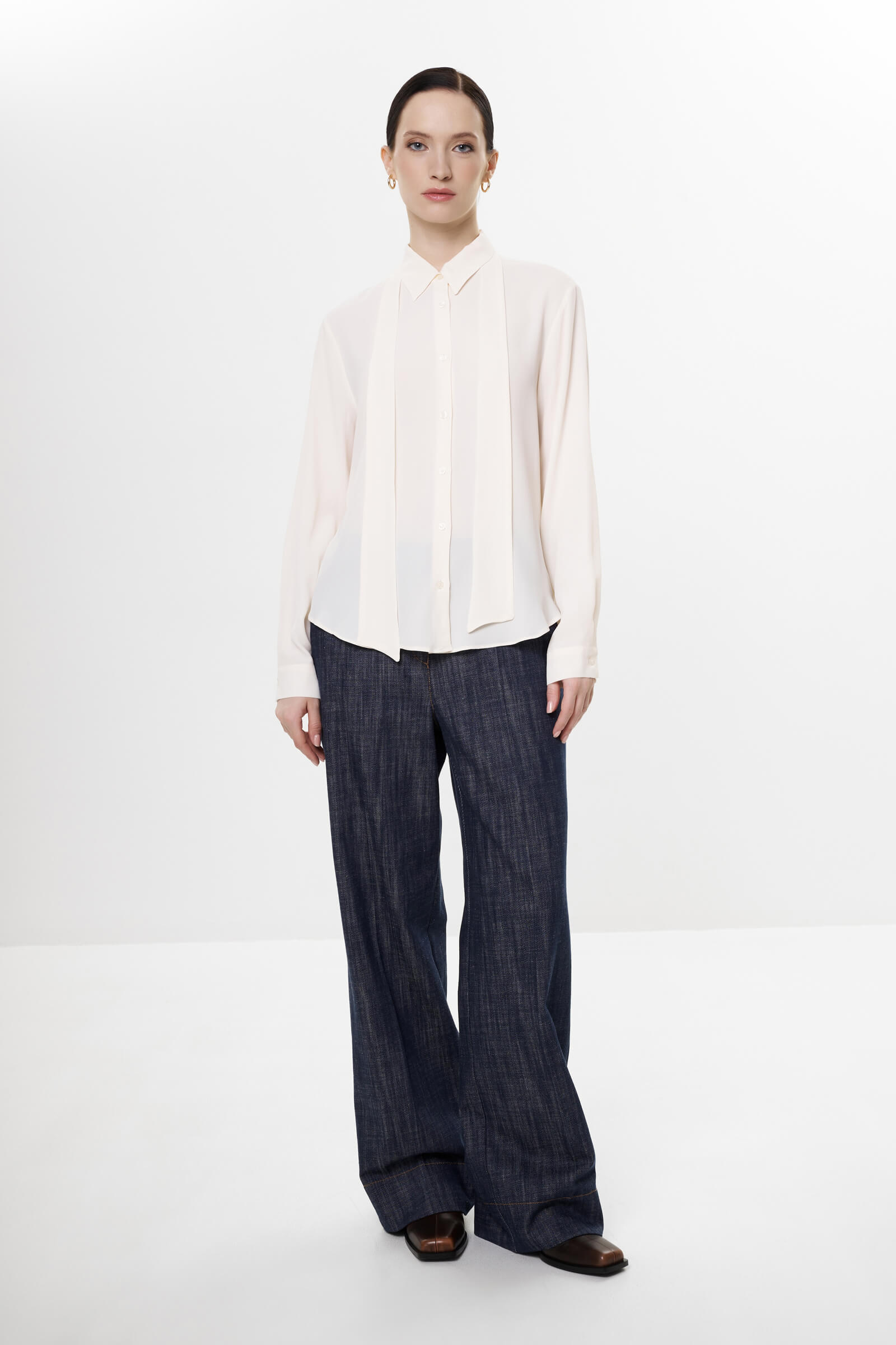 Рубашка с добавлением шелка Бренд Diana Gallesi