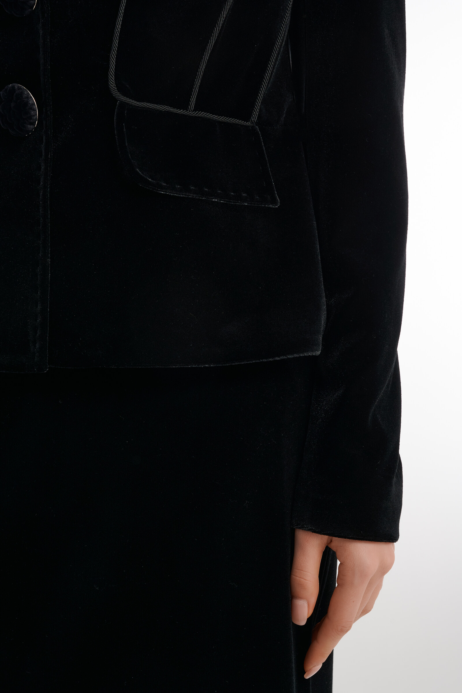 Бархатный жакет с английским воротником Бренд Caterina Leman