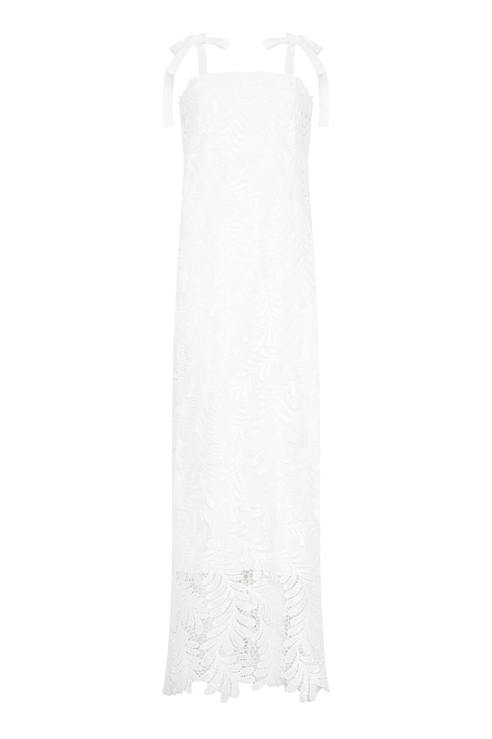 Длинное платье на бретелях с пайетками Бренд Milva Mi