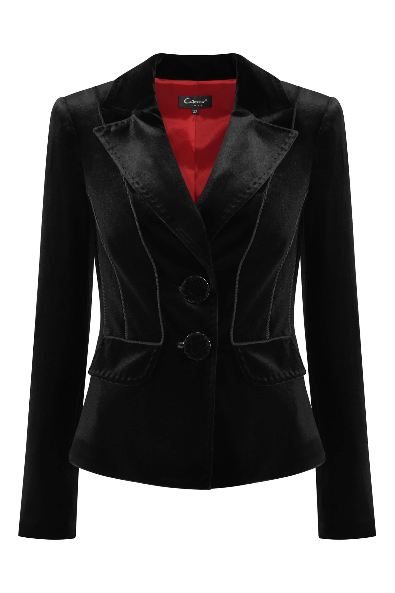 Бархатный жакет с английским воротником Бренд Caterina Leman