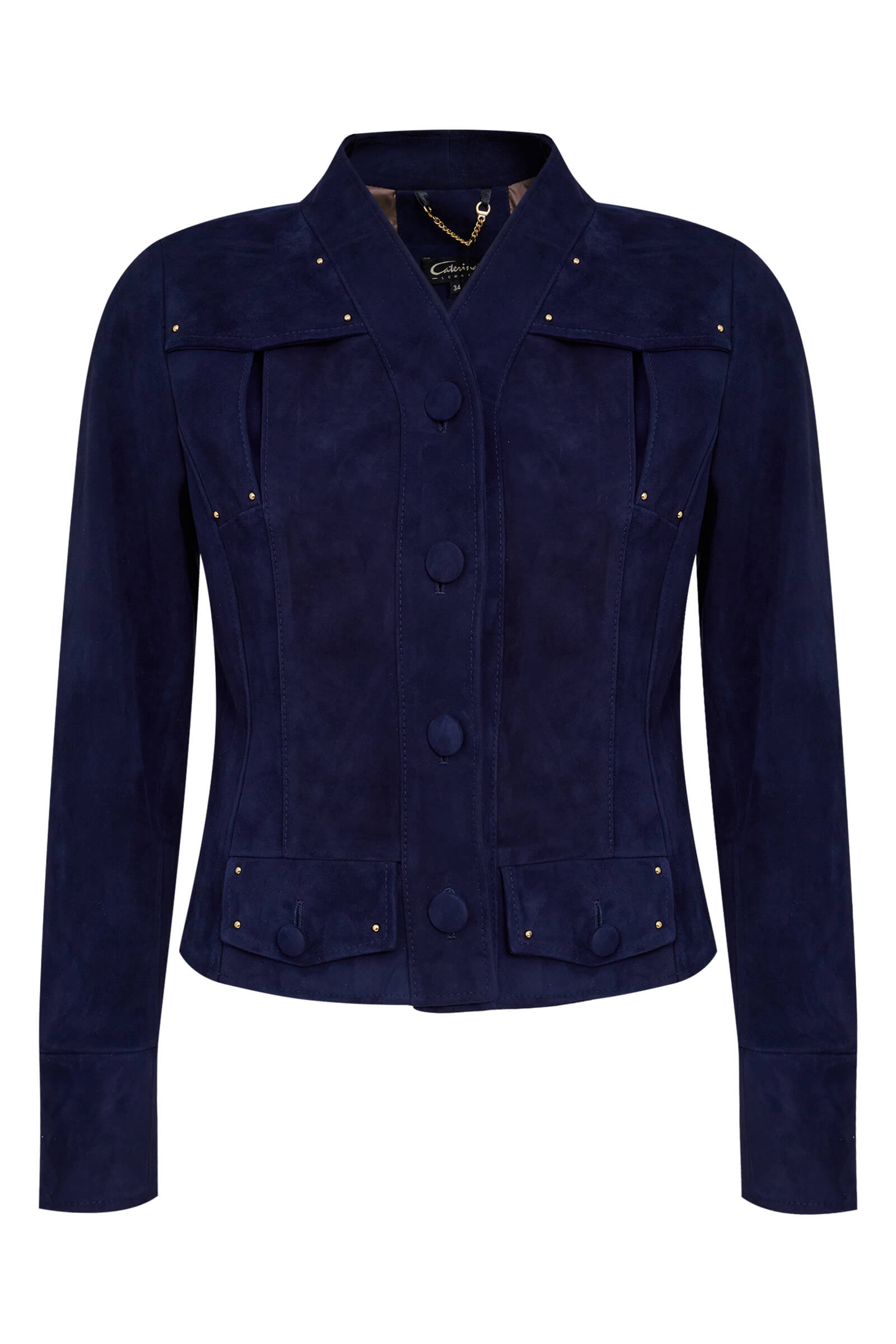 Укороченная куртка из замши Бренд Caterina Leman