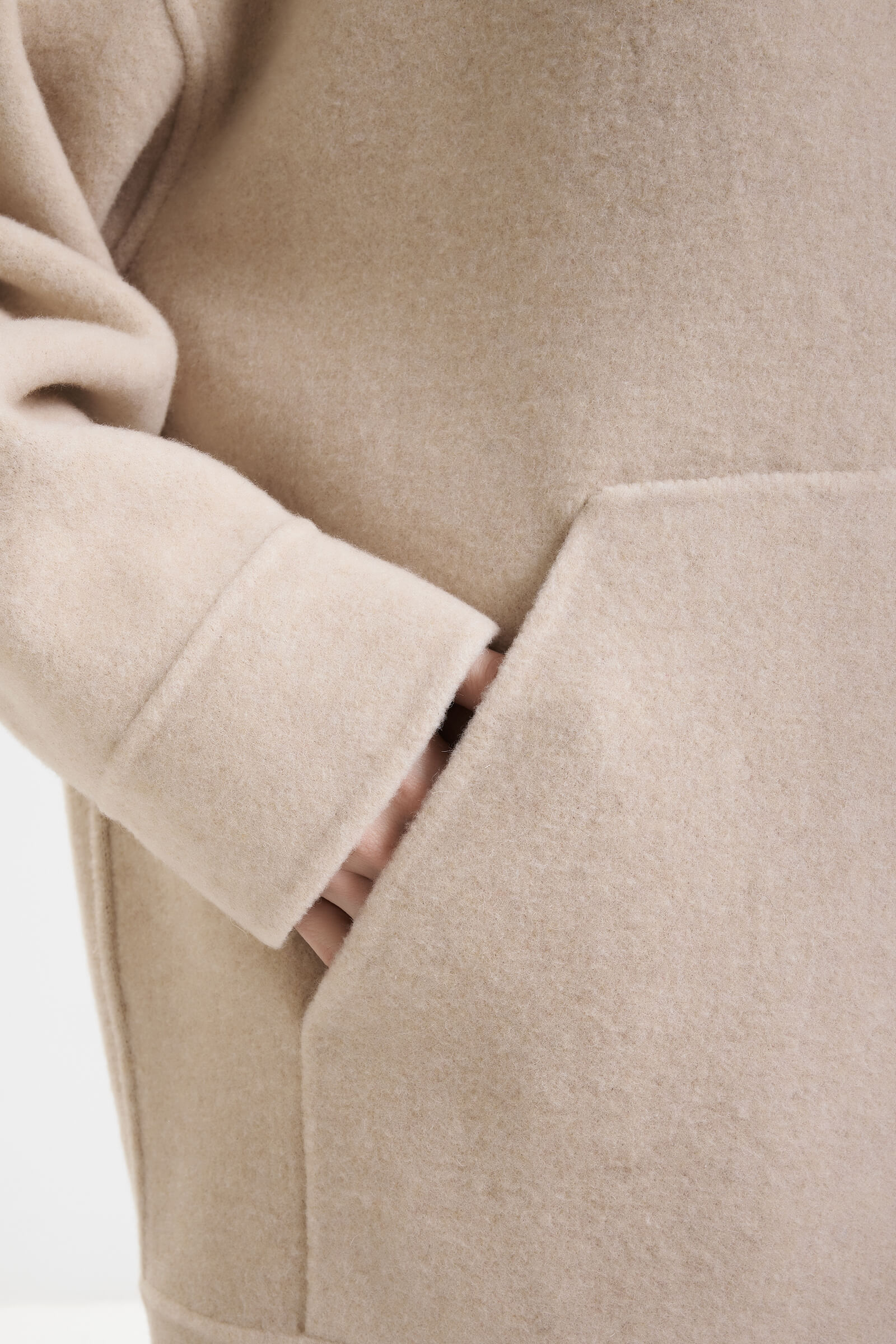 Толстовка из смесовой шерсти Бренд MM