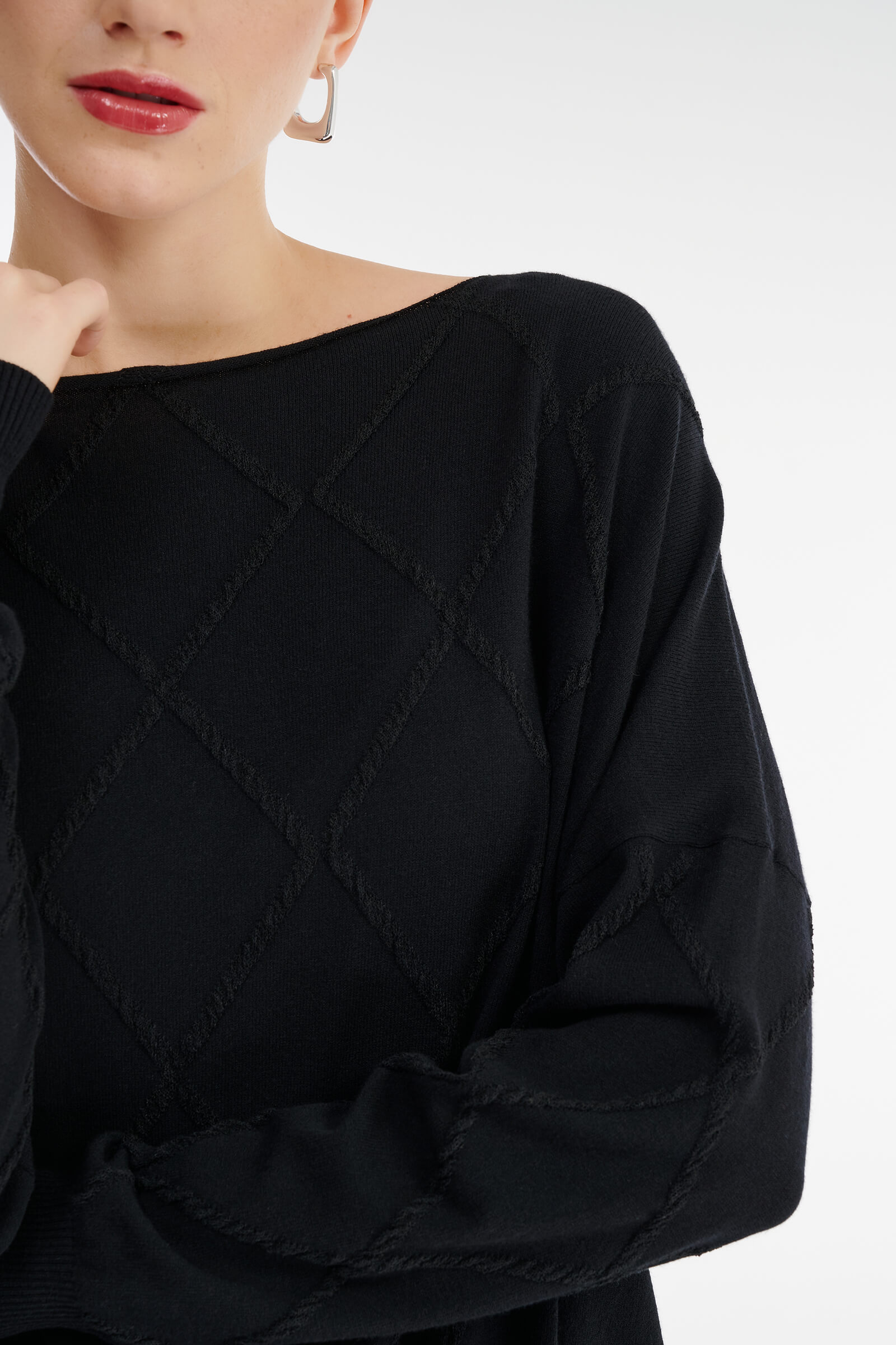 Джемпер с вырезом-лодочкой Бренд Sarah Pacini