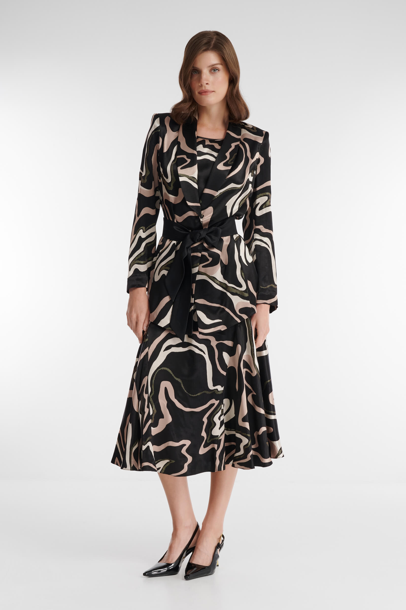 Жакет с абстрактным принтом Бренд Caterina Leman