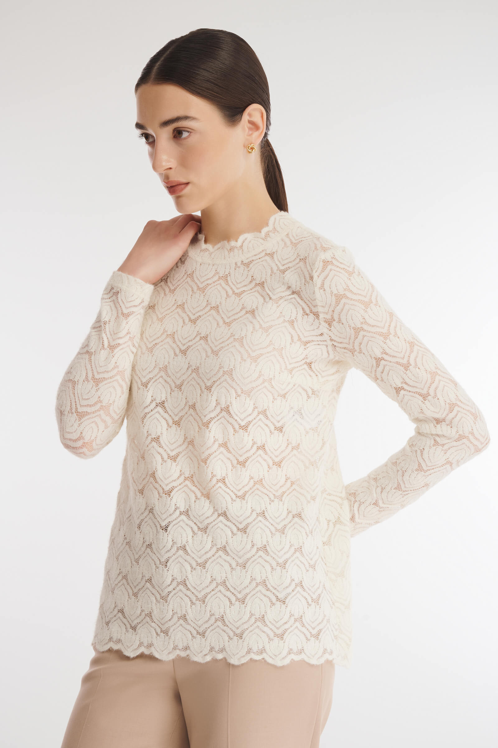 Кружевная водолазка Бренд Caterina Leman