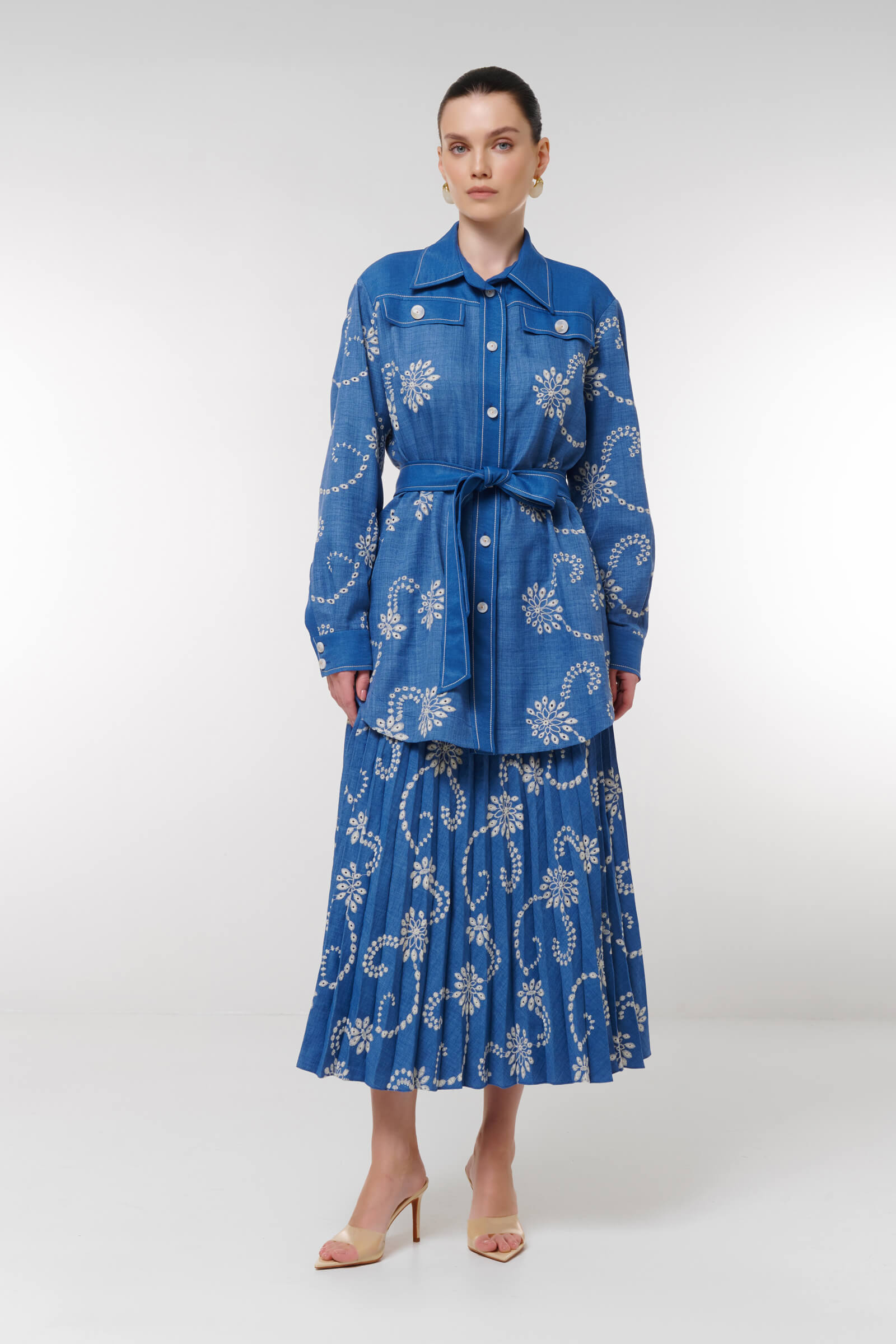 Юбка с цветочной вышивкой Бренд Caterina Leman