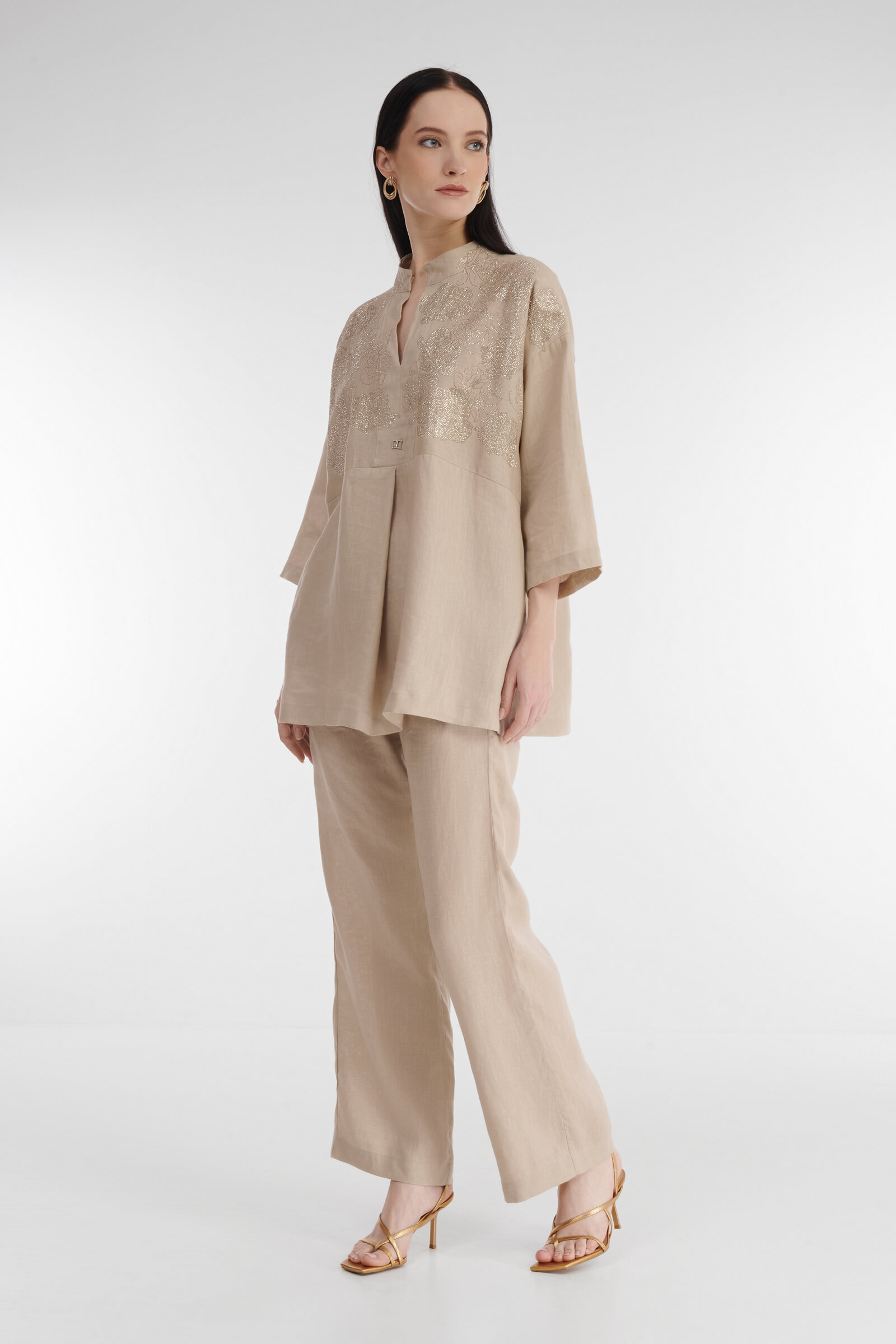 Льняная блузка Бренд Daniela Drei