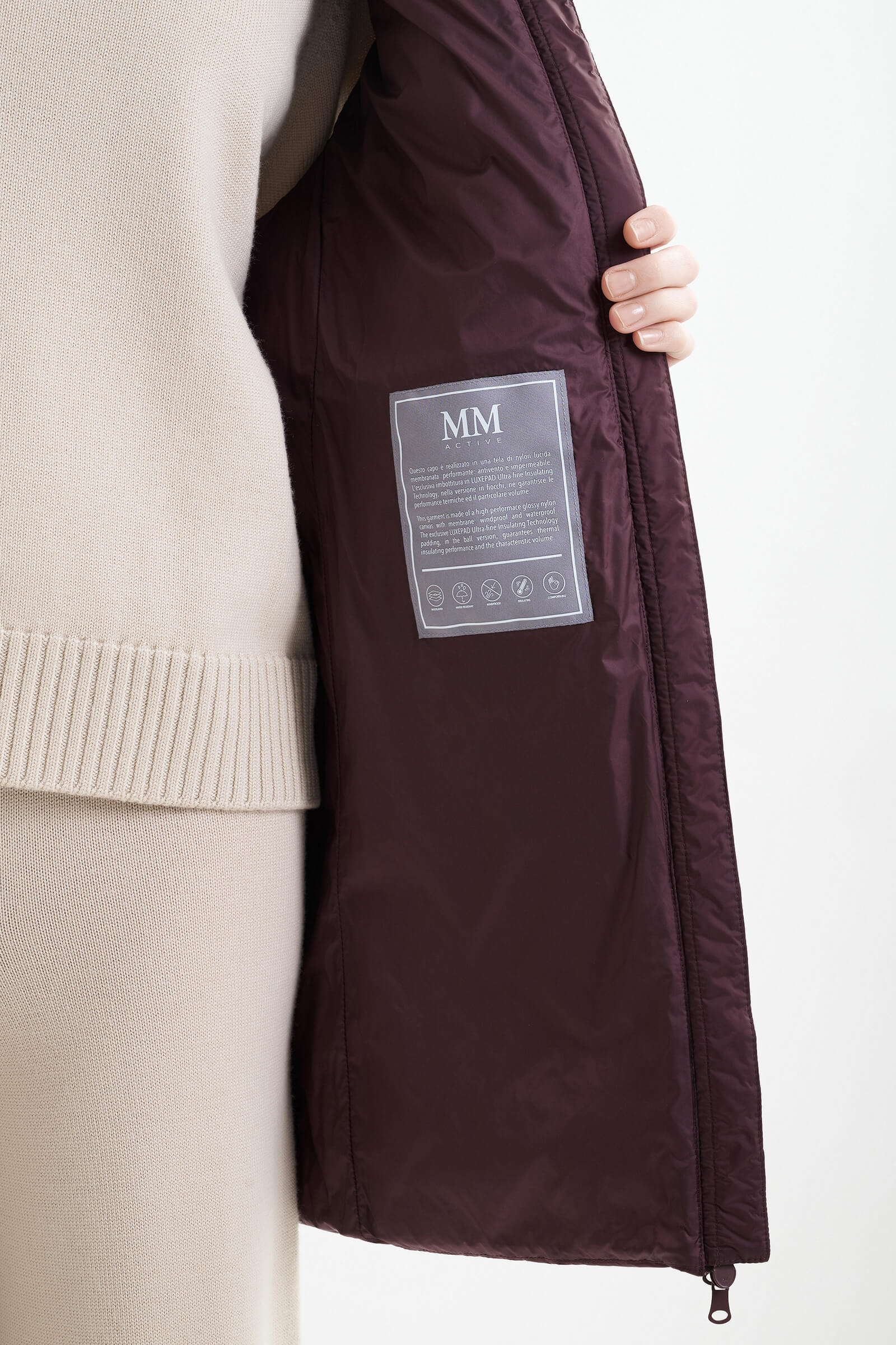 Стеганый жилет с капюшоном Бренд MM