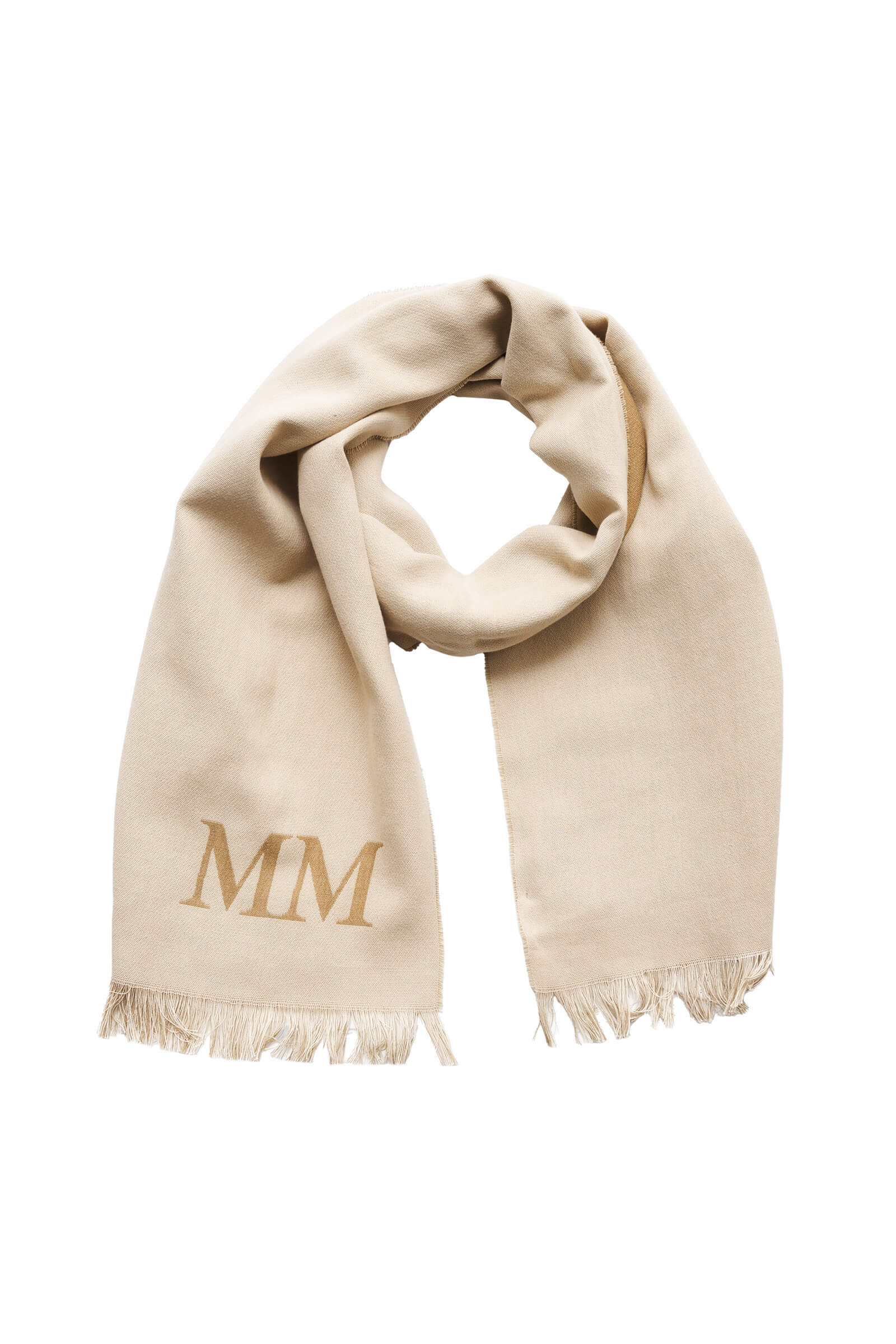 Палантин из хлопка и шерсти Бренд MM