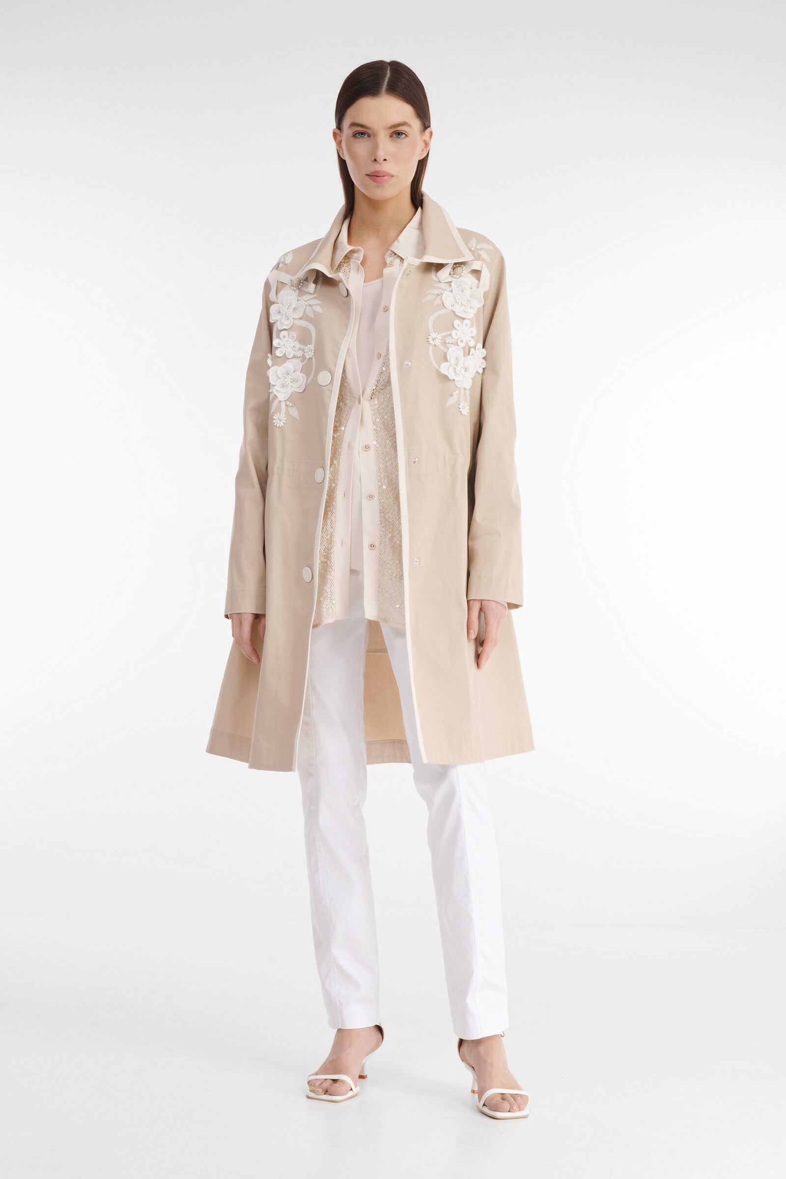 Плащ с декором Бренд Caterina Leman