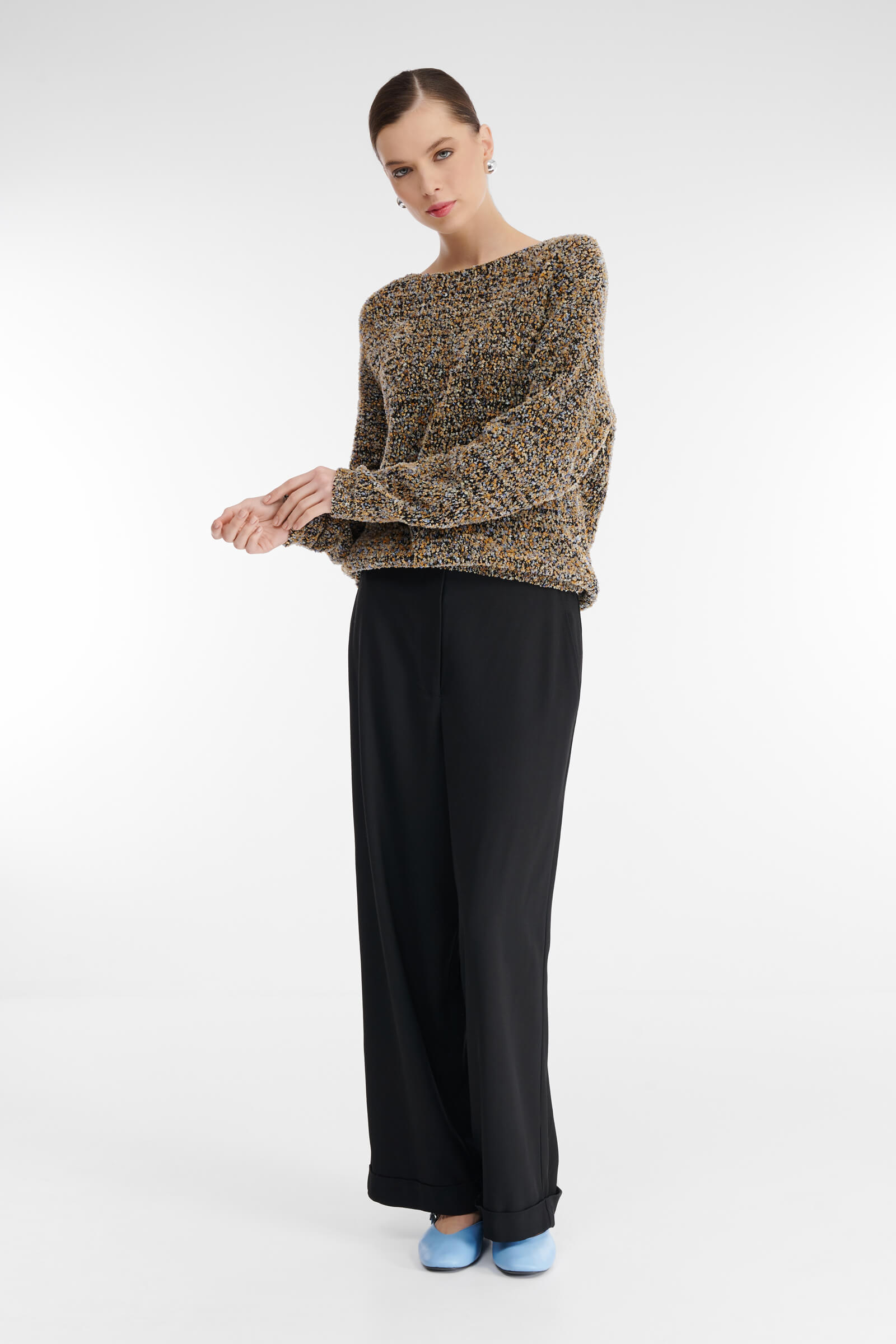 Плотный вязаный джемпер Бренд Sarah Pacini