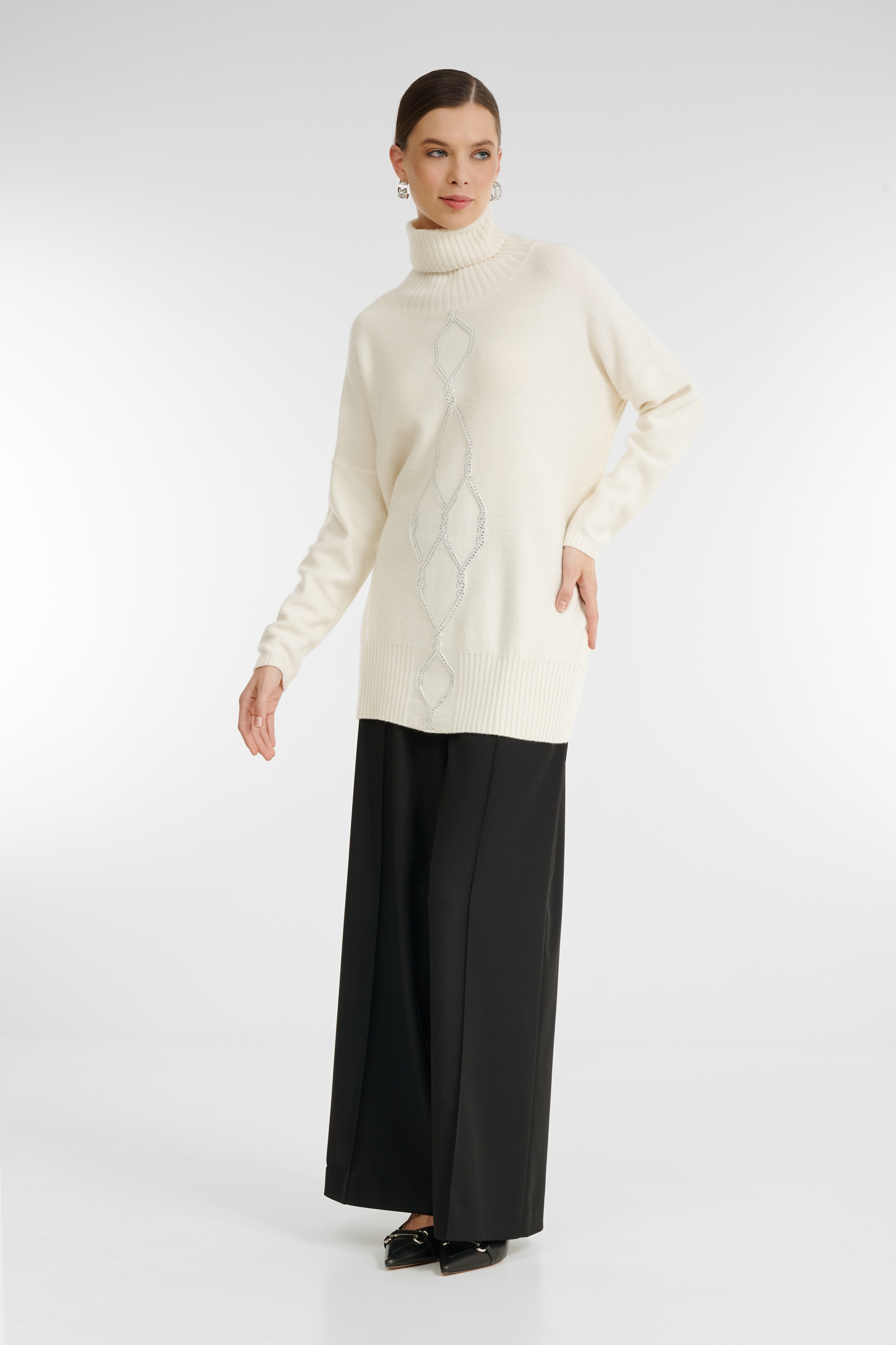 Свитер с воротником с отворотом Бренд Rocco Ragni