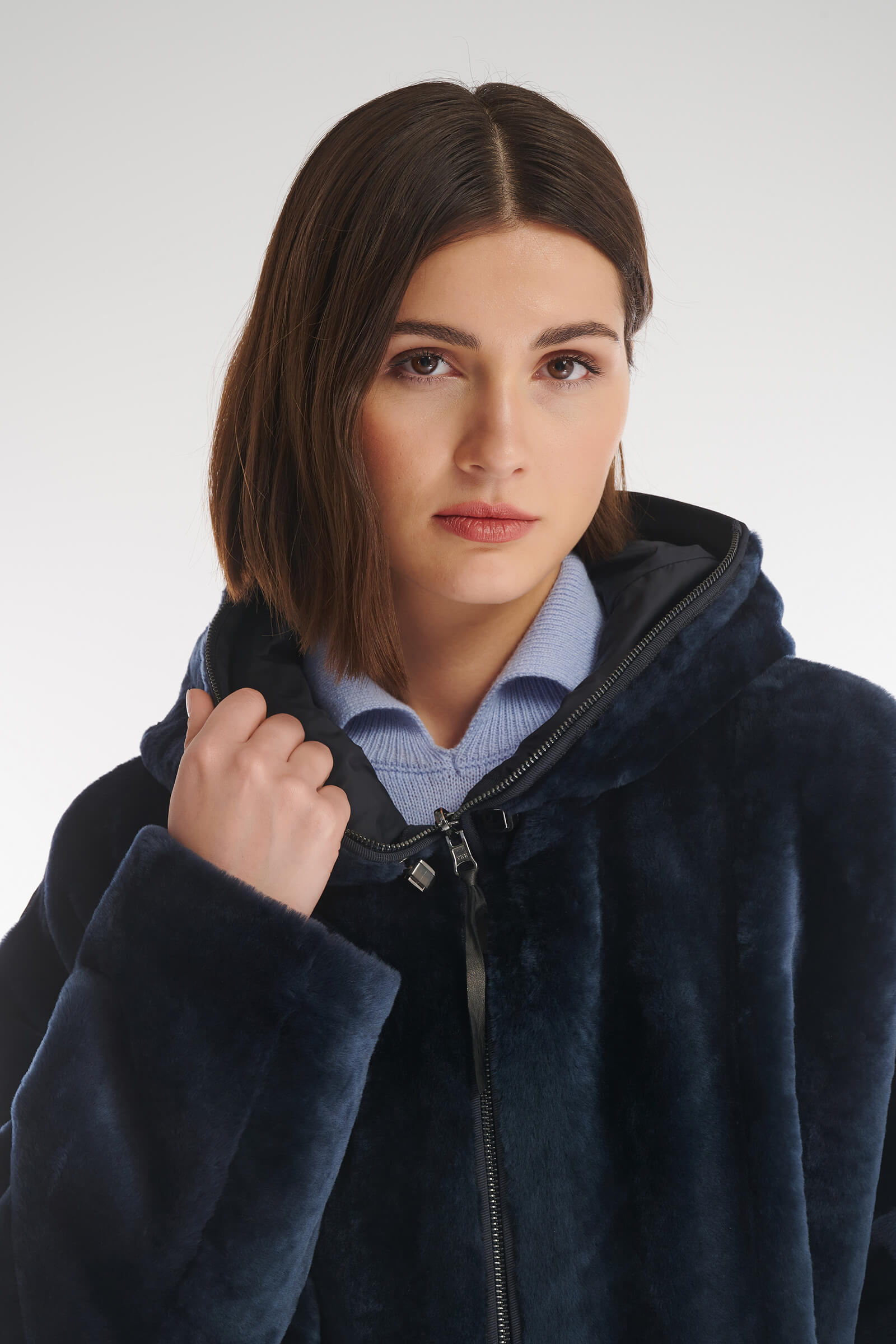 Комбинированная двусторонняя дубленка Бренд Caterina Leman