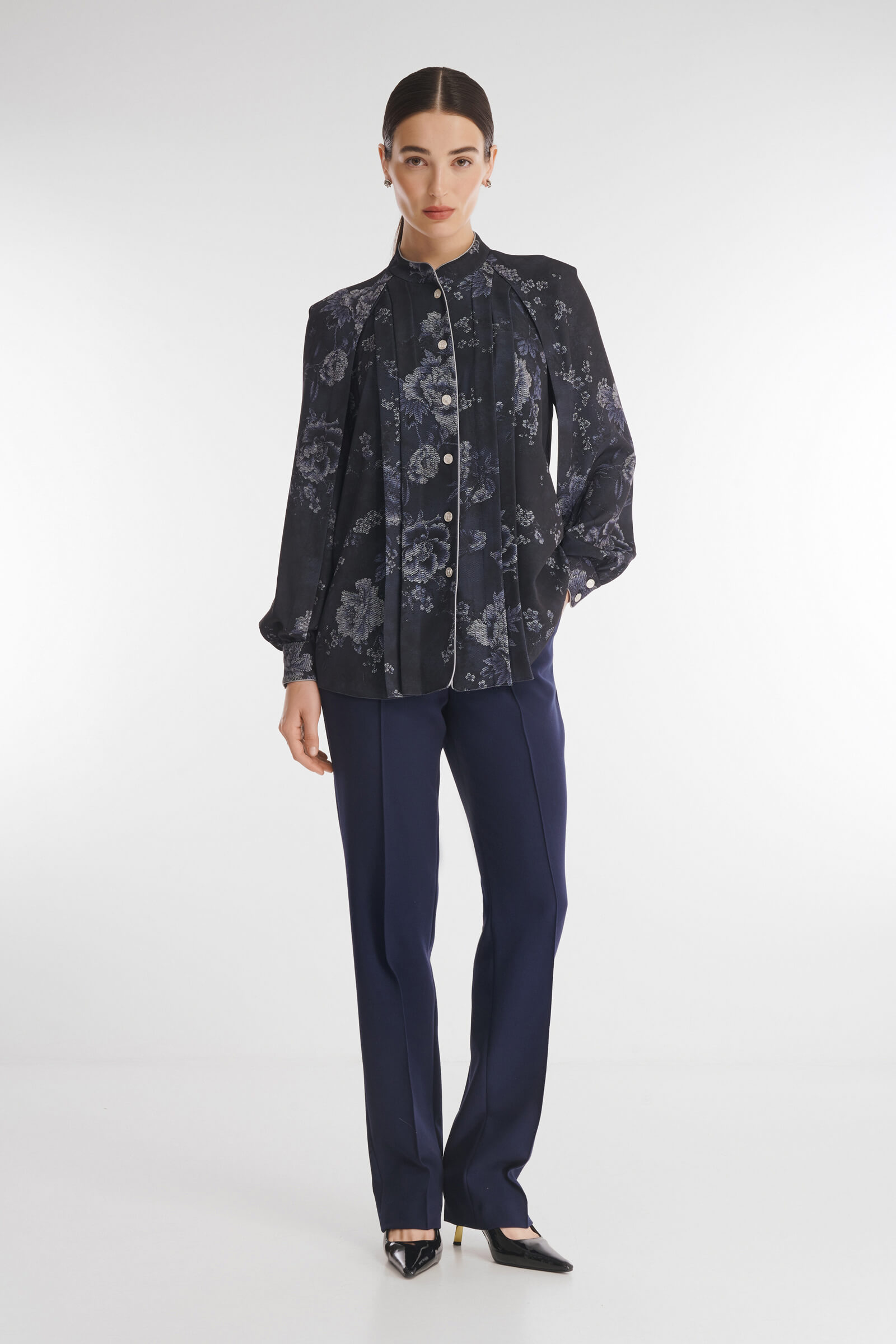 Рубашка с цветочным принтом Бренд Caterina Leman