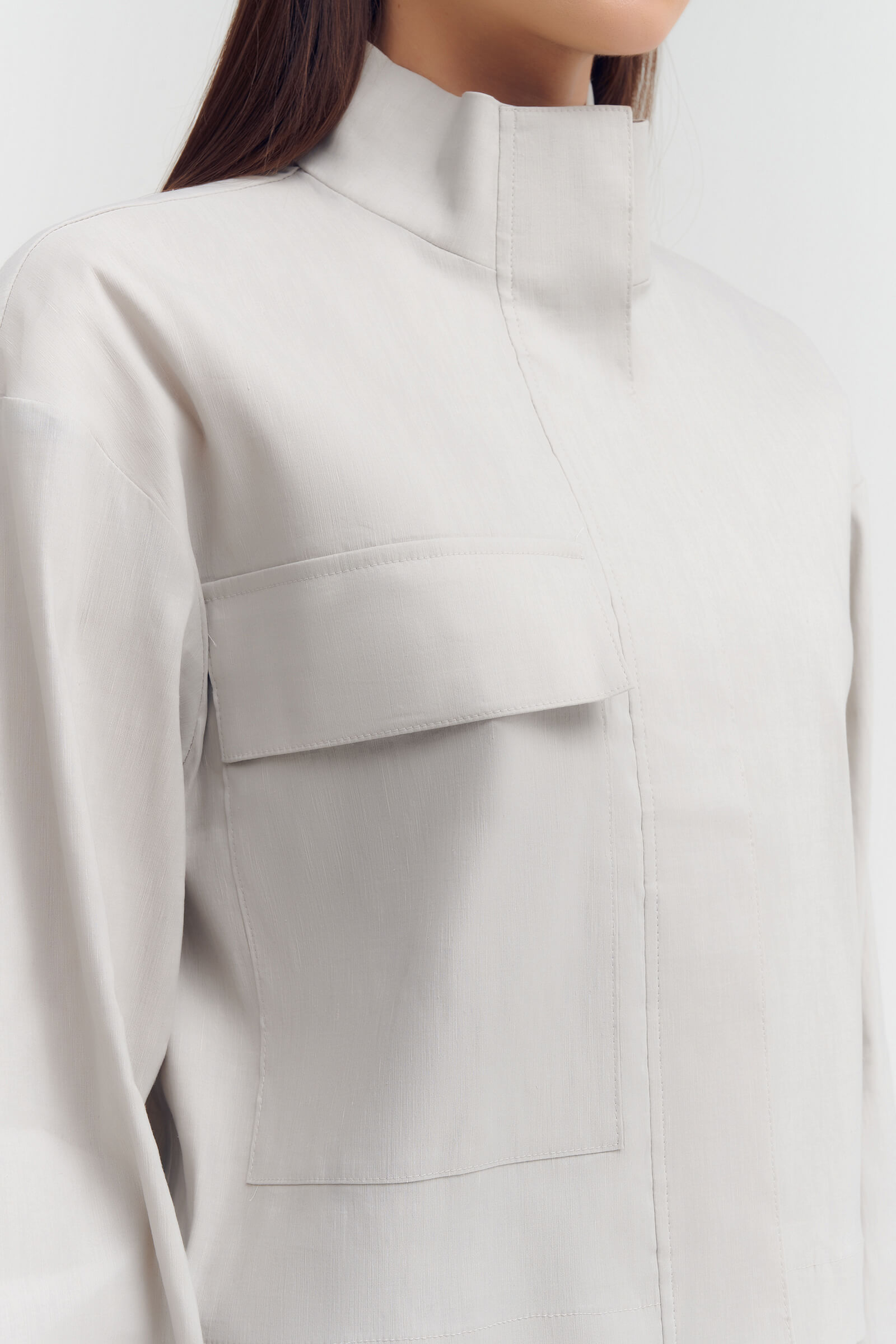 Укороченный жакет на молнии Бренд Sarah Pacini