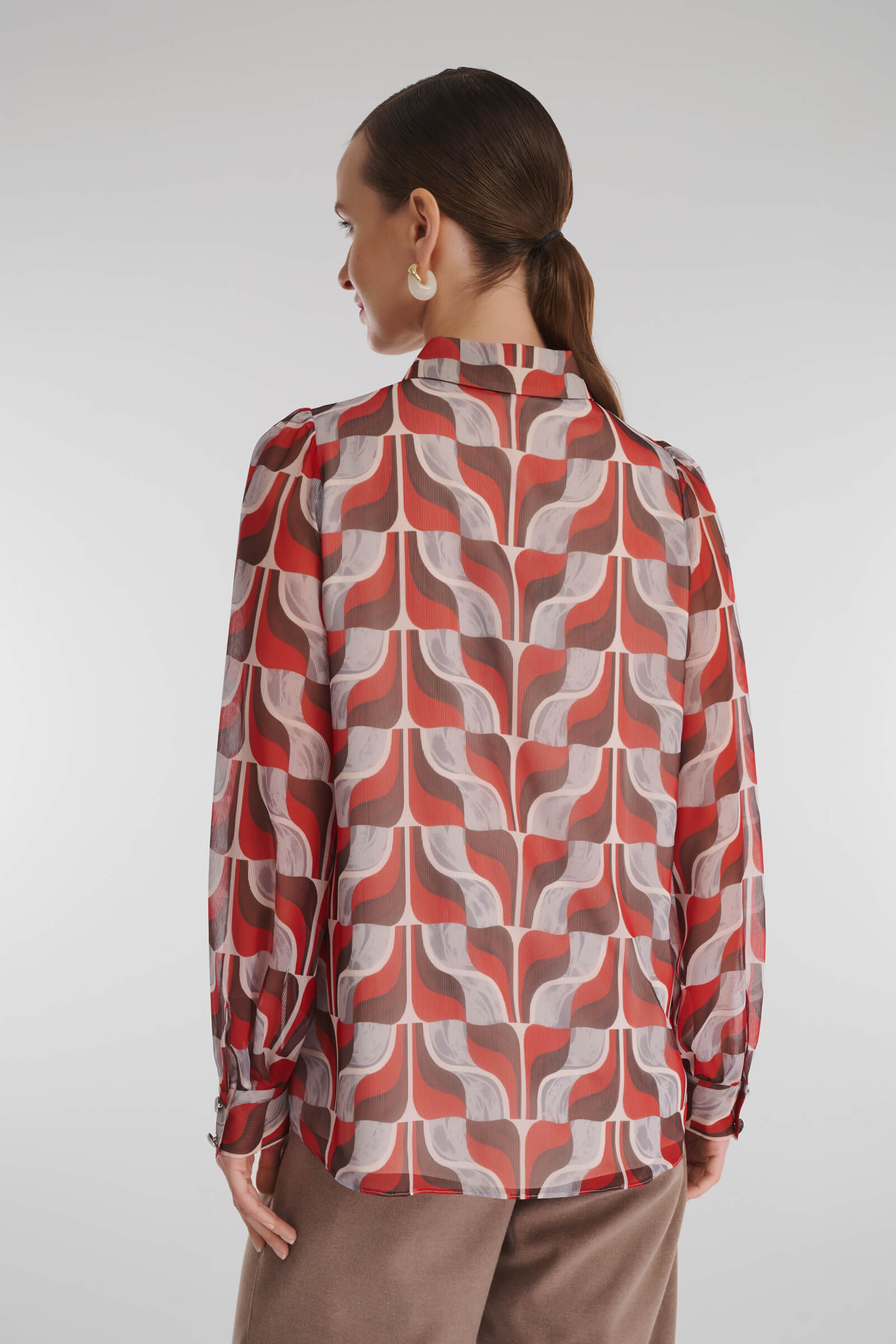 Рубашка с абстрактным принтом Бренд Caterina Leman