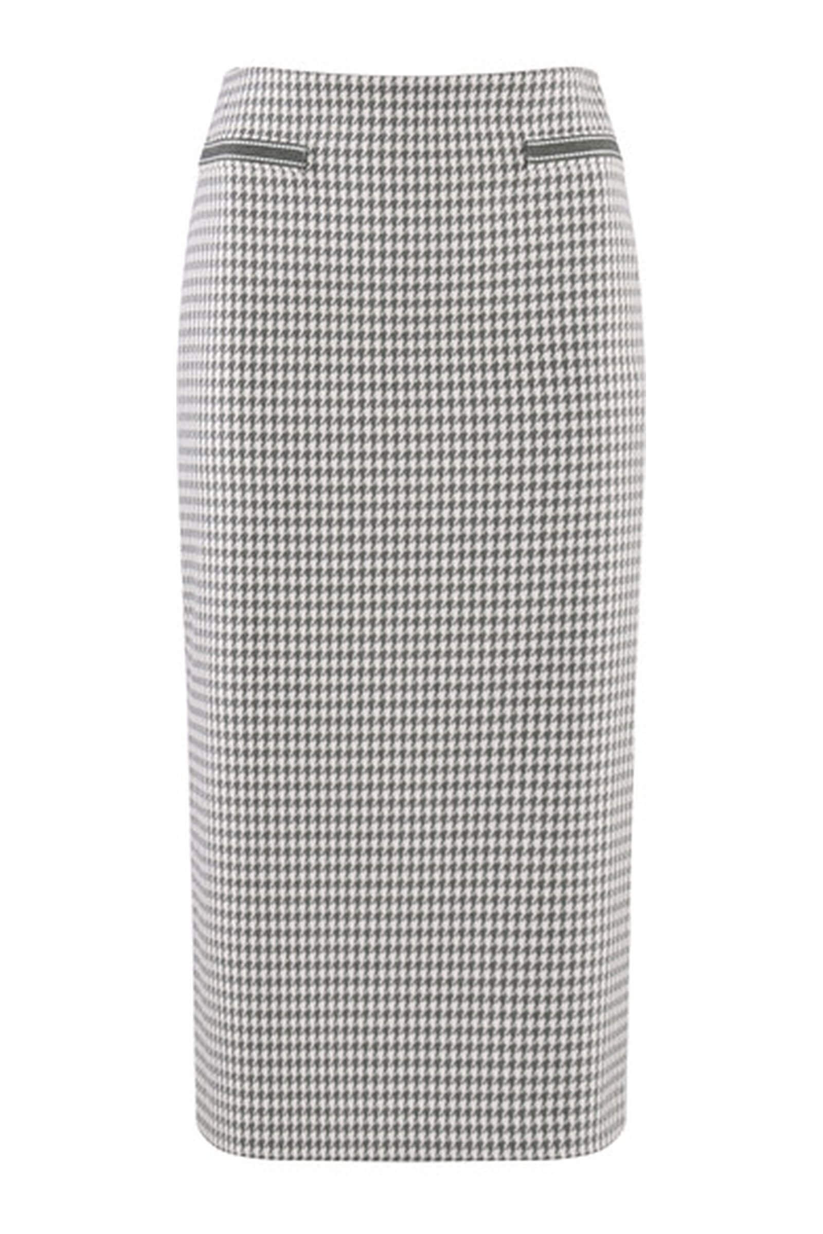 Юбка-карандаш с принтом пье-де-пуль Бренд Caterina Leman