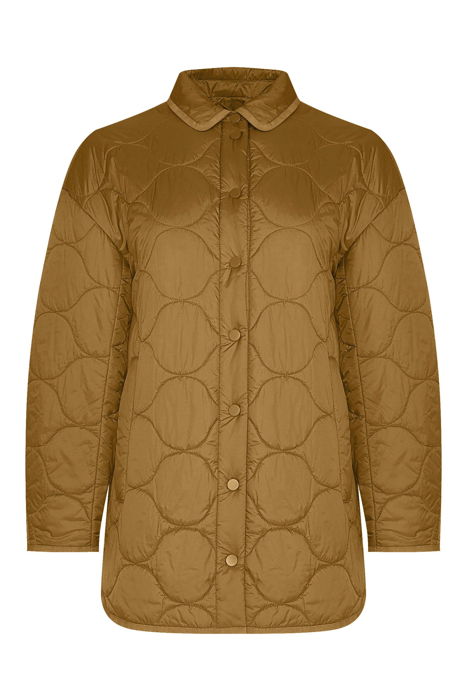 Стеганая куртка с отложным воротником Бренд MM