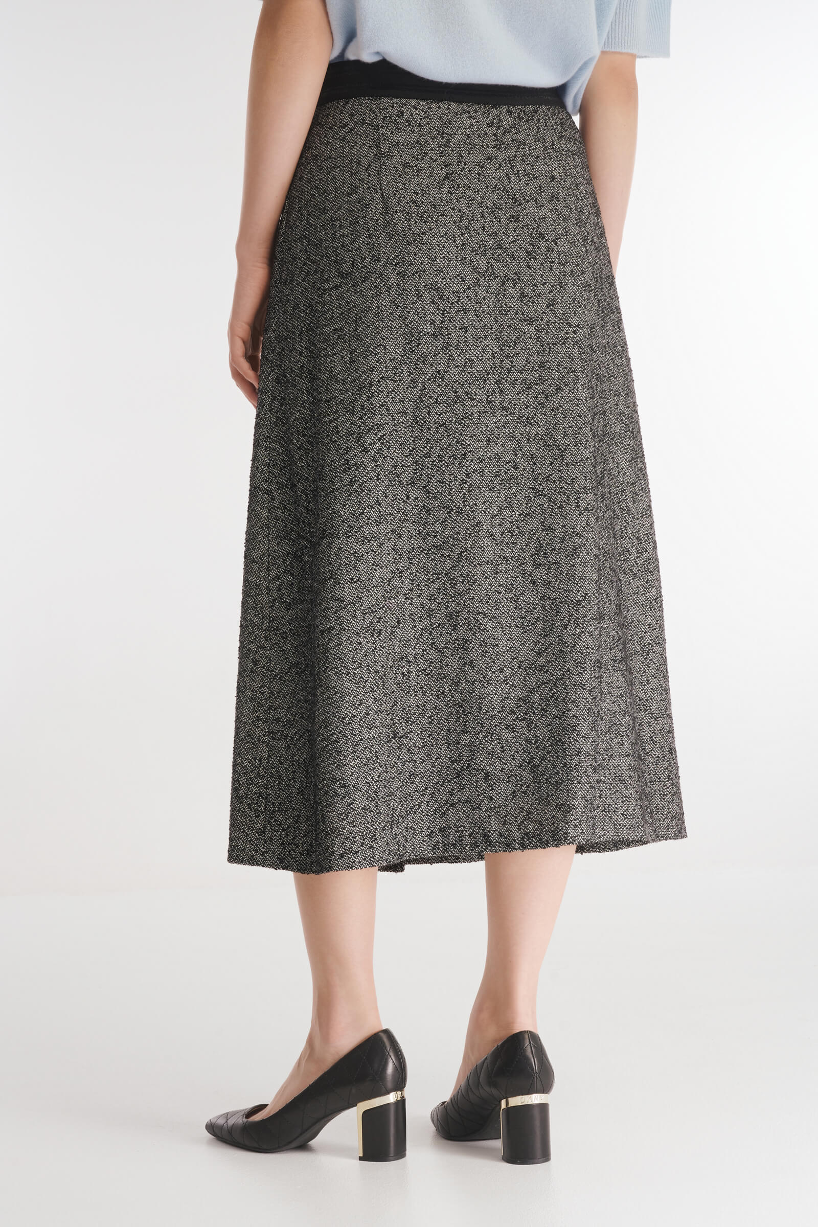 Юбка из смесового хлопка с декоративными складками Бренд Caterina Leman