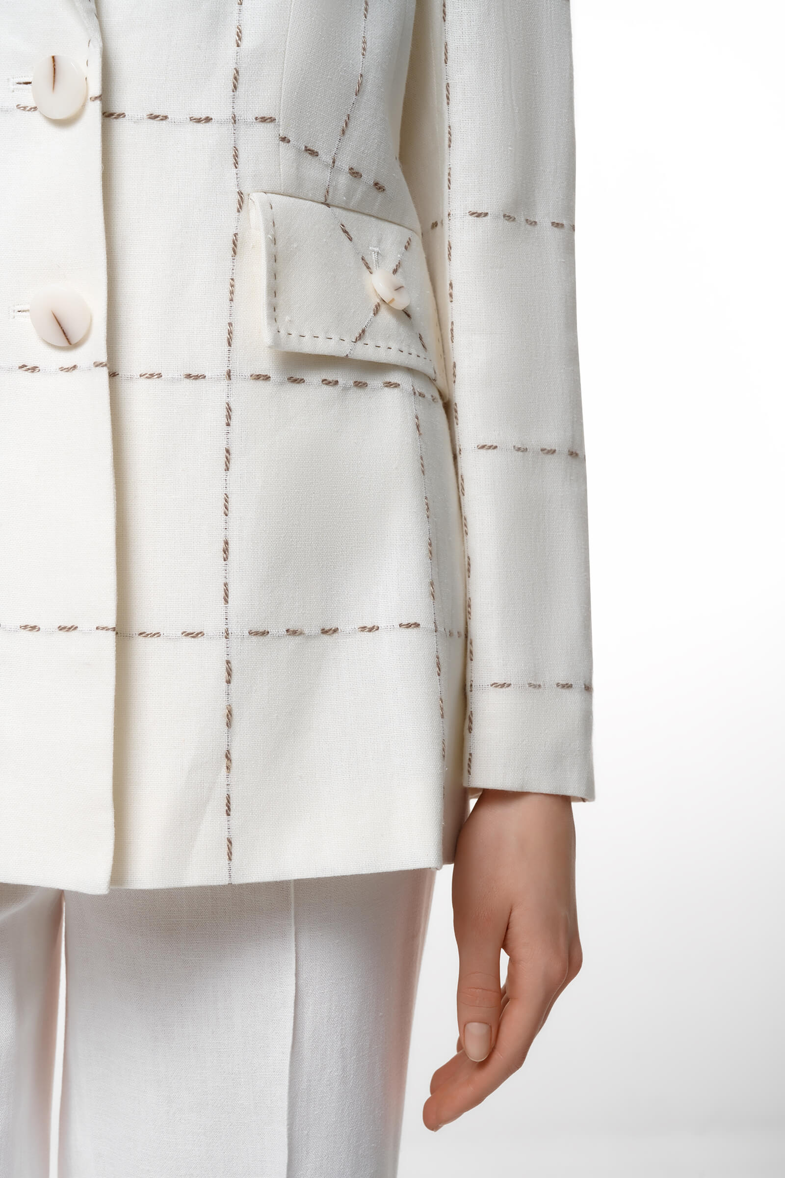 Пиджак с принтом в виде строчки Бренд Caterina Leman