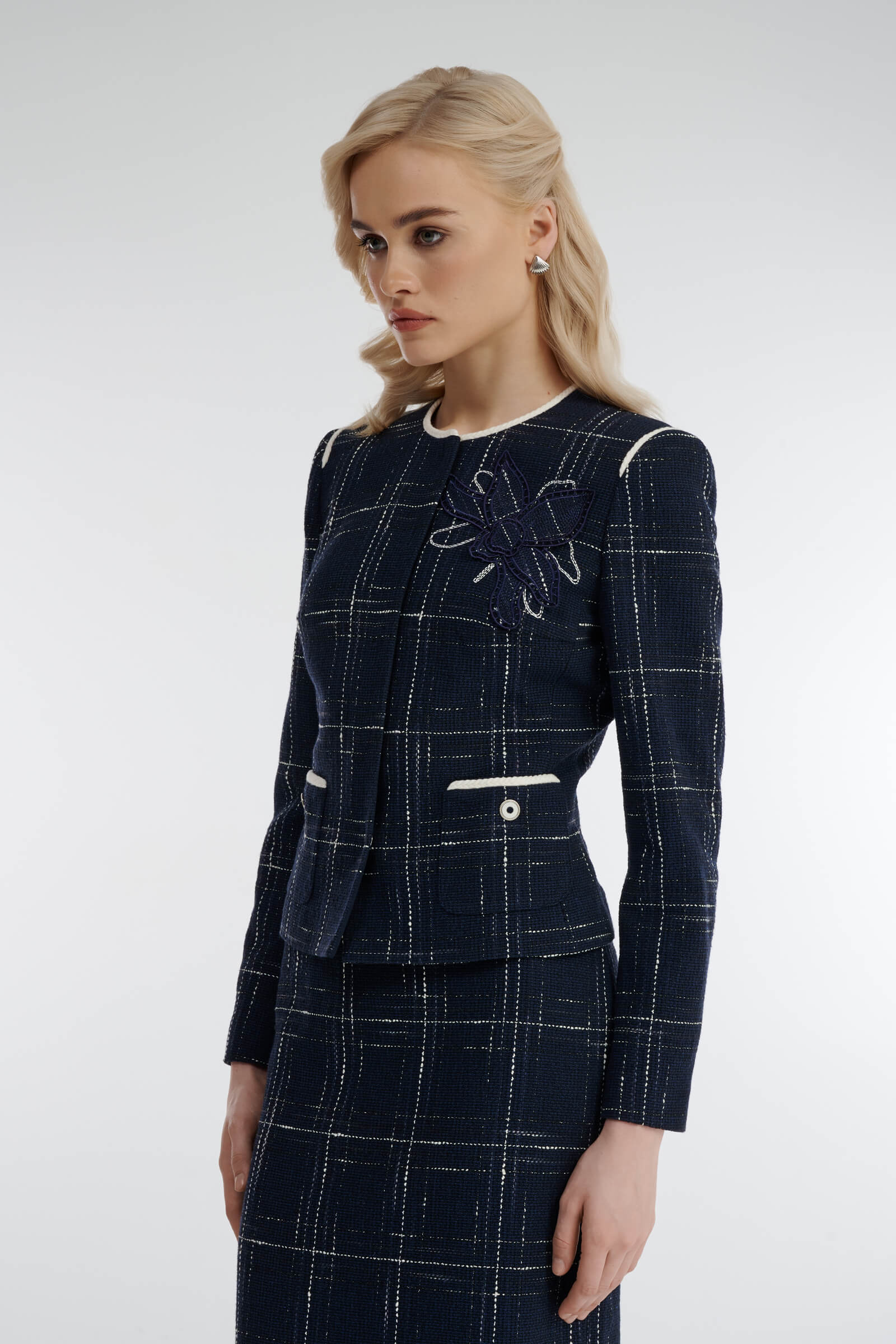 Жакет с вышитой аппликацией Бренд Caterina Leman